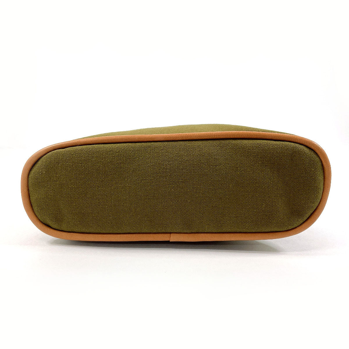 HERMES Pouch Cotton , 100% cotton khaki Bollid pouch mini unisex Used