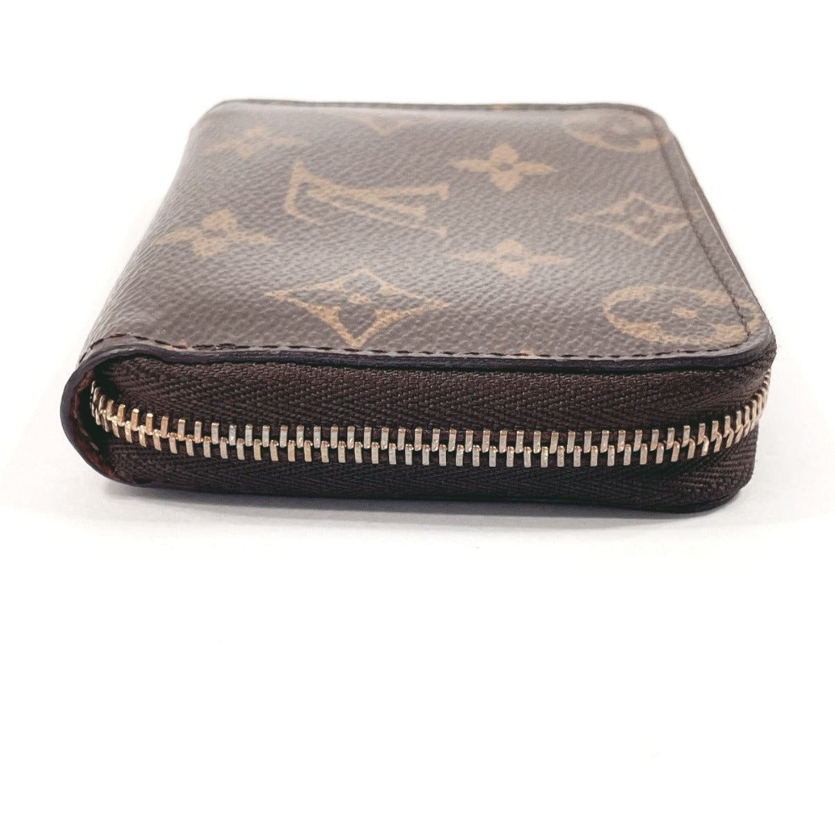 LOUIS VUITTON Coin case M60067 Monogram canvas Brown Zippy coin purse unisex Used
