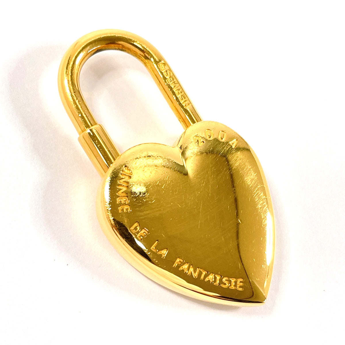 HERMES Cadena metal gold 2004 only Fantasy Heart ANNEE DE LA FANTAISIE