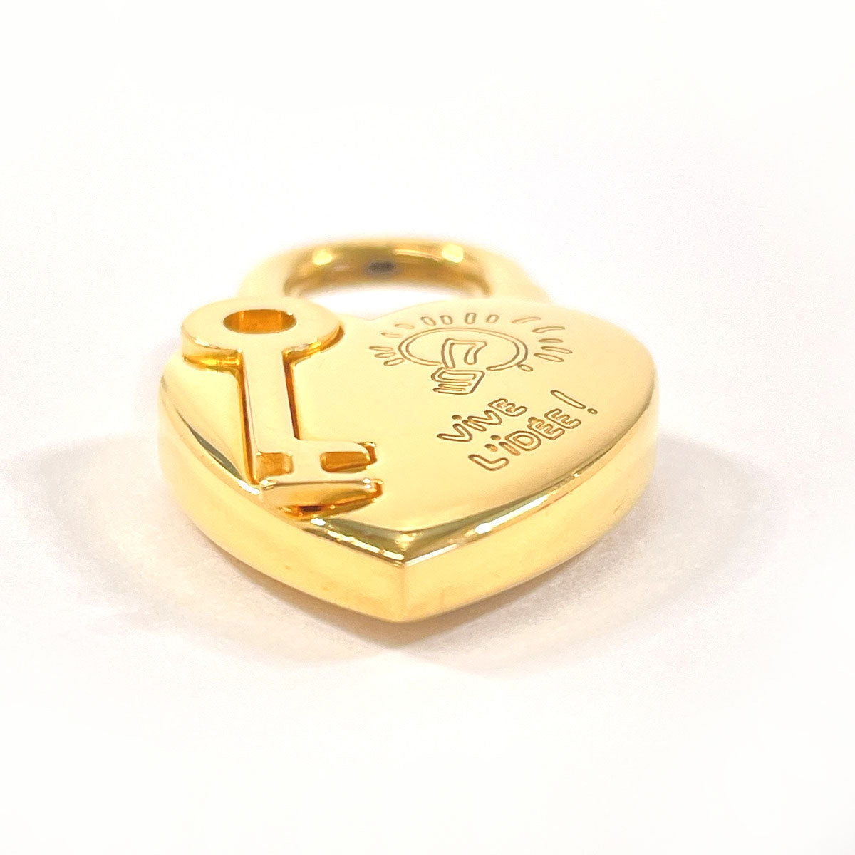 HERMES Cadena metal gold 2004 only Fantasy Heart ANNEE DE LA FANTAISIE