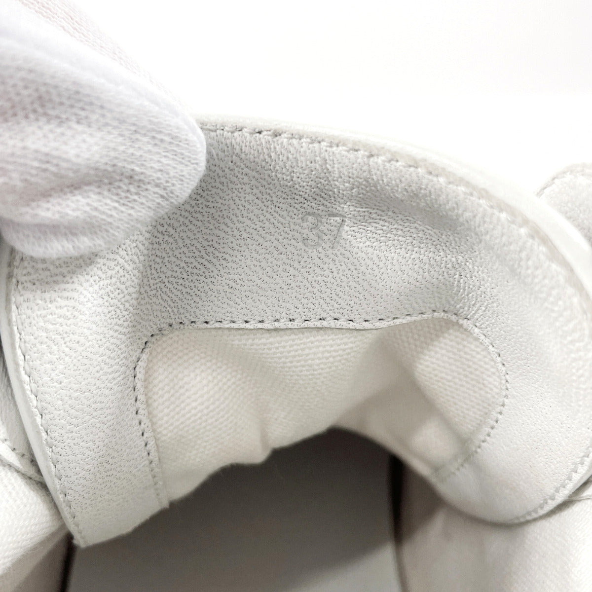 HERMES sneakers H231028Z PN370 Canvas, Leather white Get Up 37