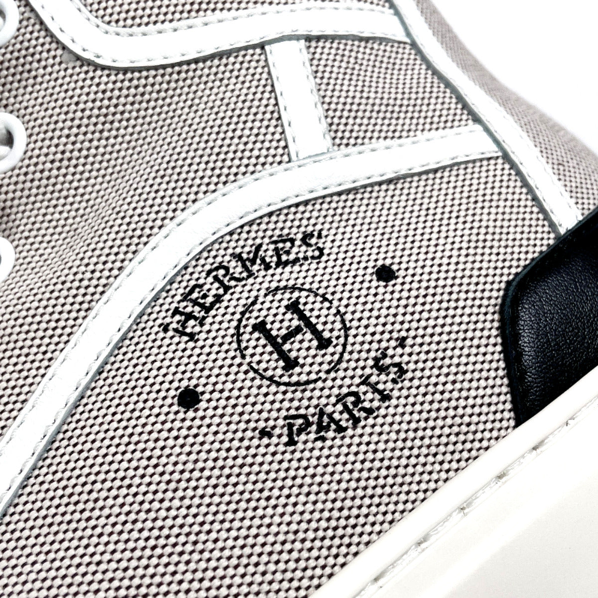 HERMES sneakers H231028Z PN370 Canvas, Leather white Get Up 37