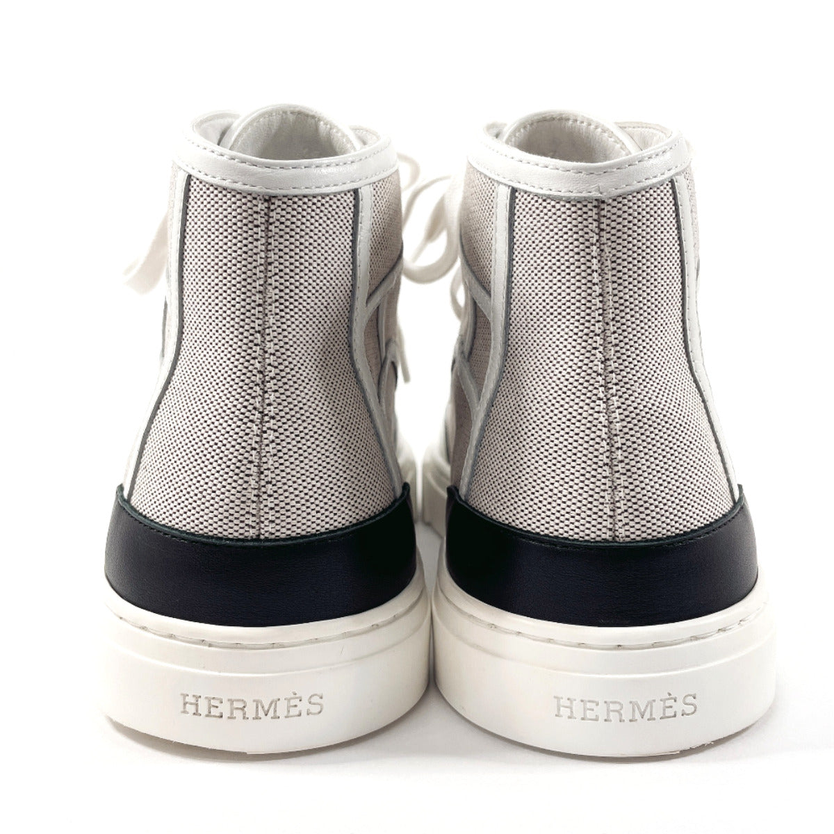 HERMES sneakers H231028Z PN370 Canvas, Leather white Get Up 37