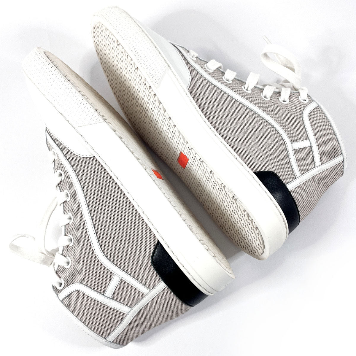 HERMES sneakers H231028Z PN370 Canvas, Leather white Get Up 37
