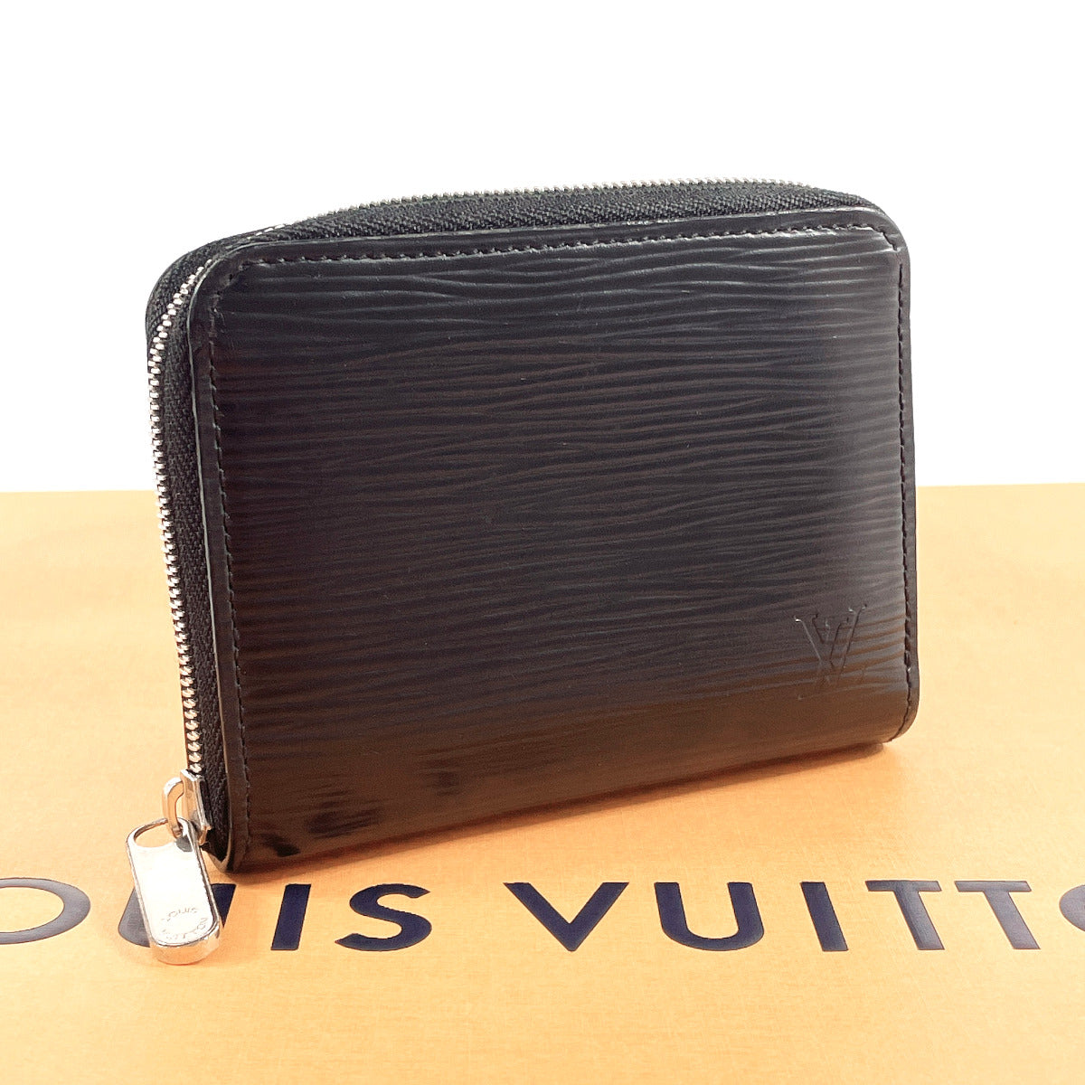 LOUIS VUITTON Coin case ‚l60152 Epi Leather black Zippy coin purse unisex Used