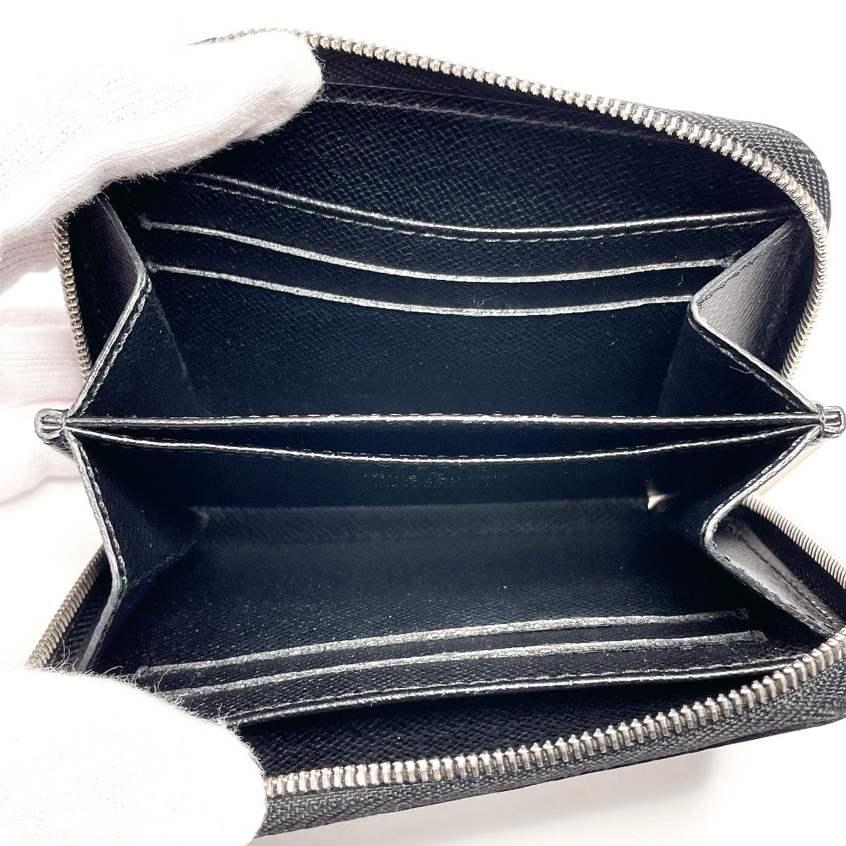 LOUIS VUITTON Coin case ‚l60152 Epi Leather black Zippy coin purse unisex Used