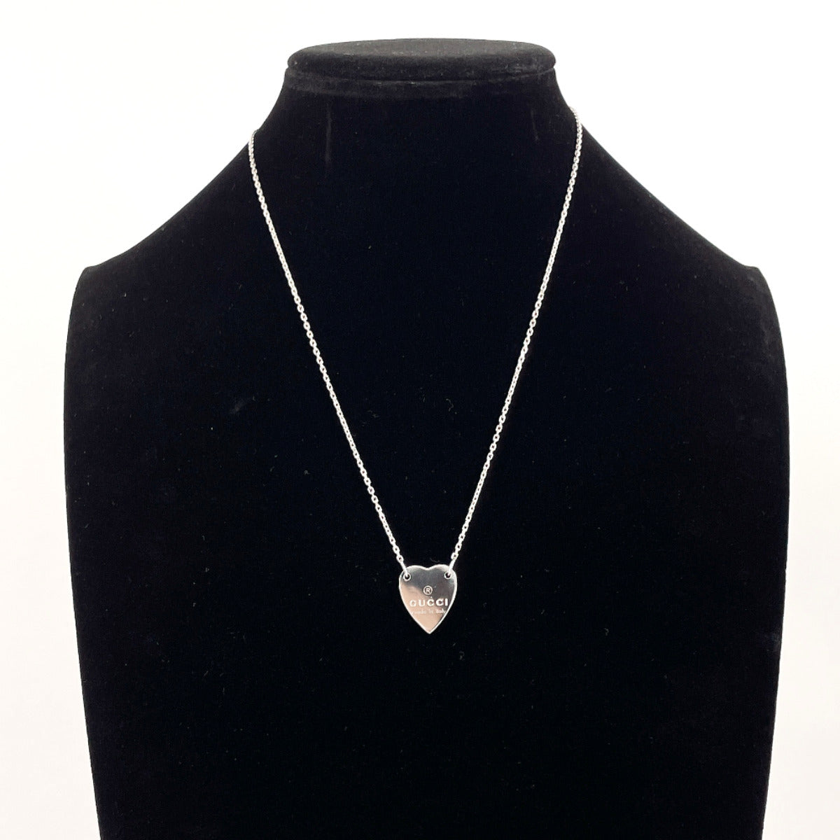 GUCCI Necklace 223512 J8400 8106 Silver925 Silver Trademark Heart