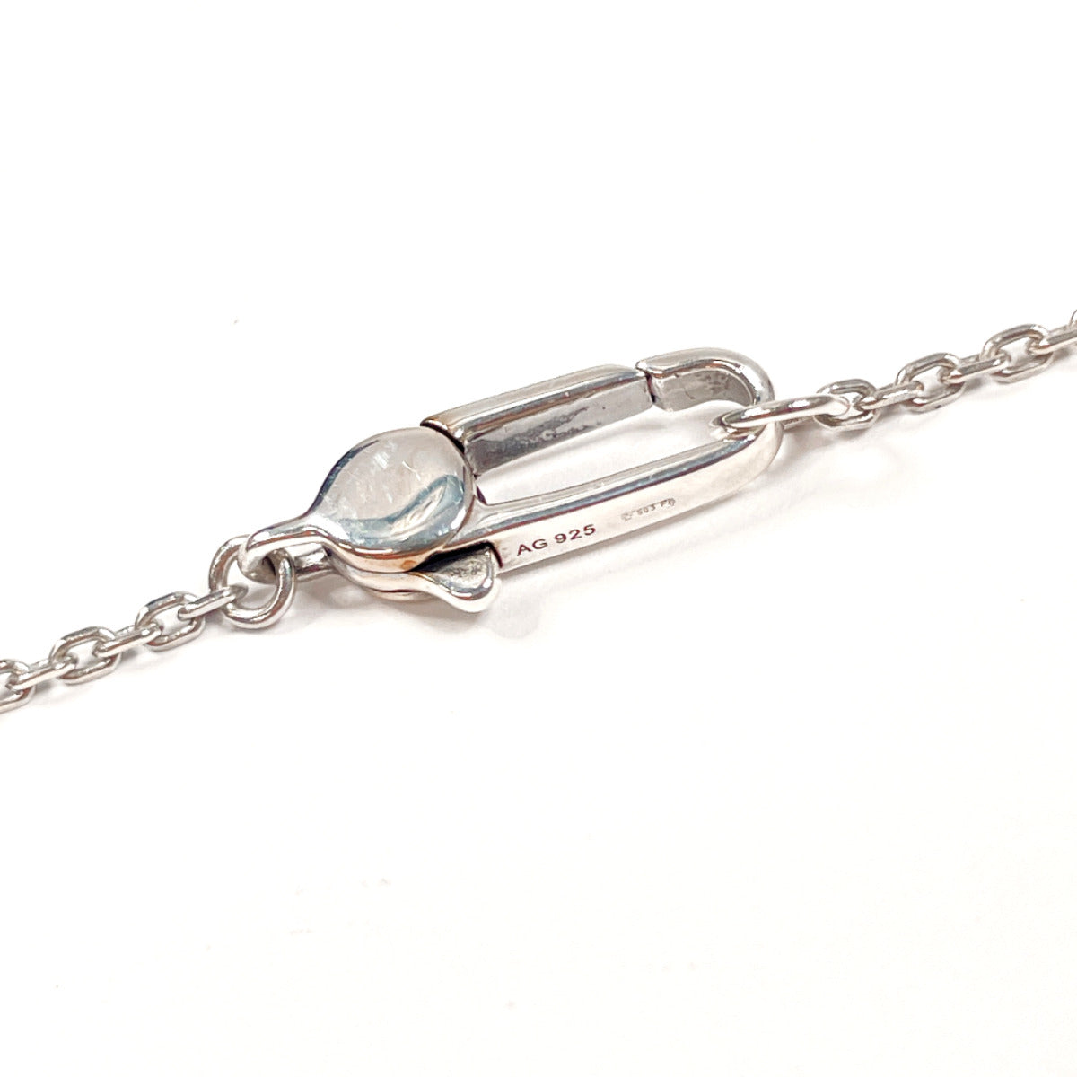 GUCCI Necklace Silver925 Silver Cross Cutout G
