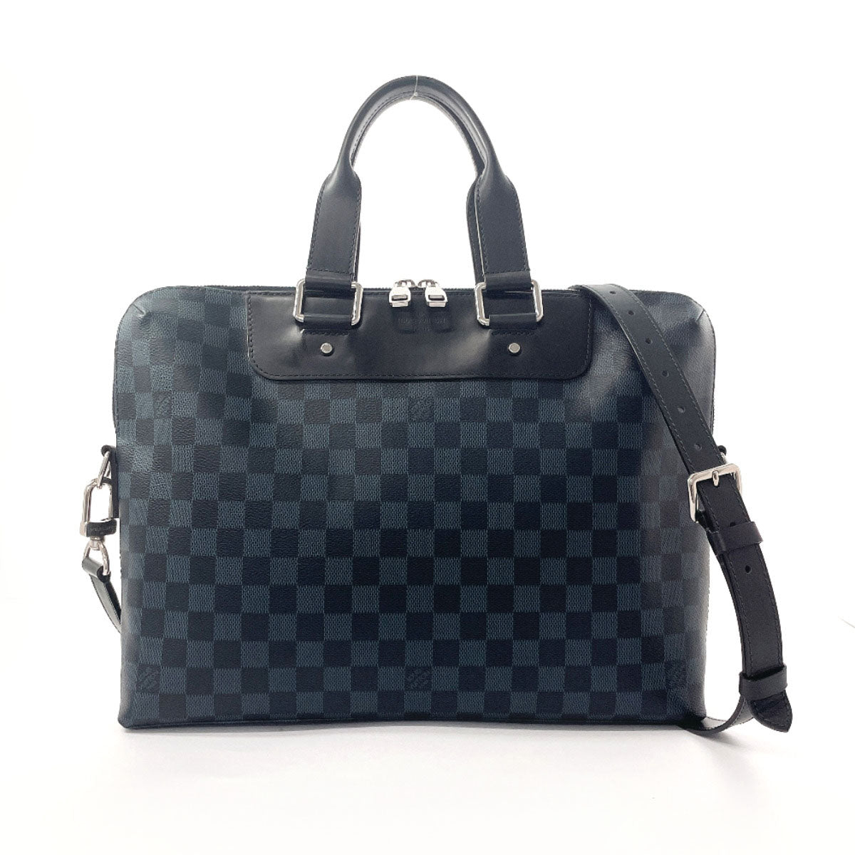 LOUIS VUITTON Business bag N42241 Damier Cobalt black 2WAY Porto Documents Jules mens Used