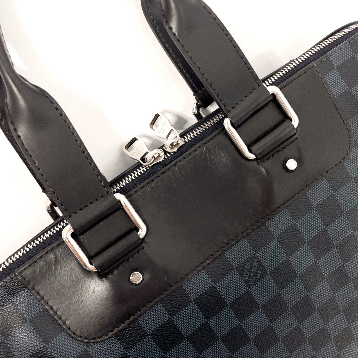 LOUIS VUITTON Business bag N42241 Damier Cobalt black 2WAY Porto Documents Jules mens Used