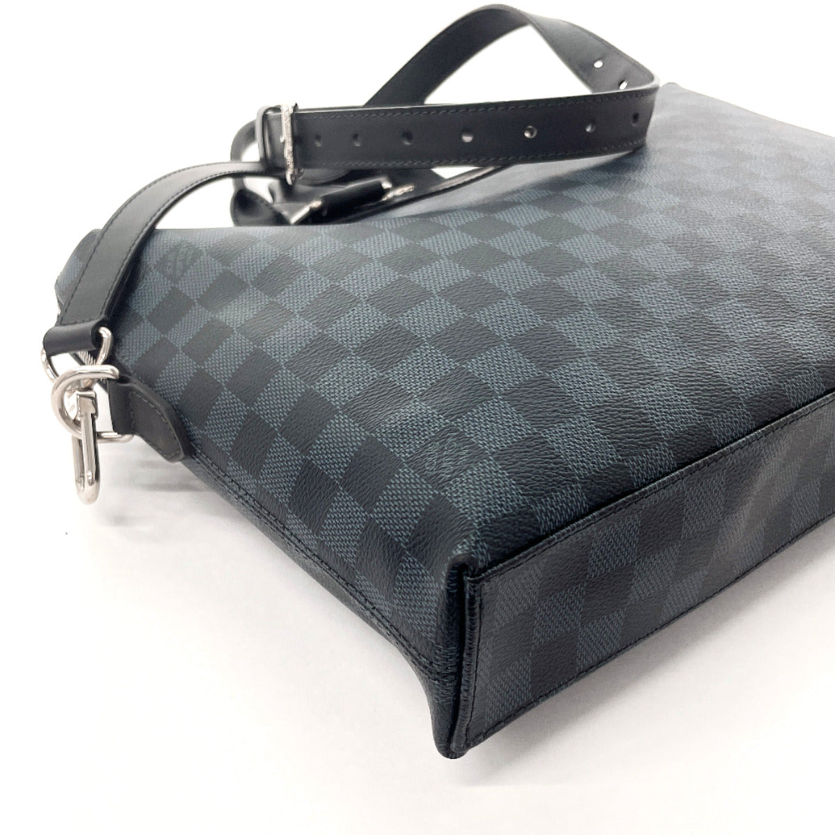 LOUIS VUITTON Business bag N42241 Damier Cobalt black 2WAY Porto Documents Jules mens Used
