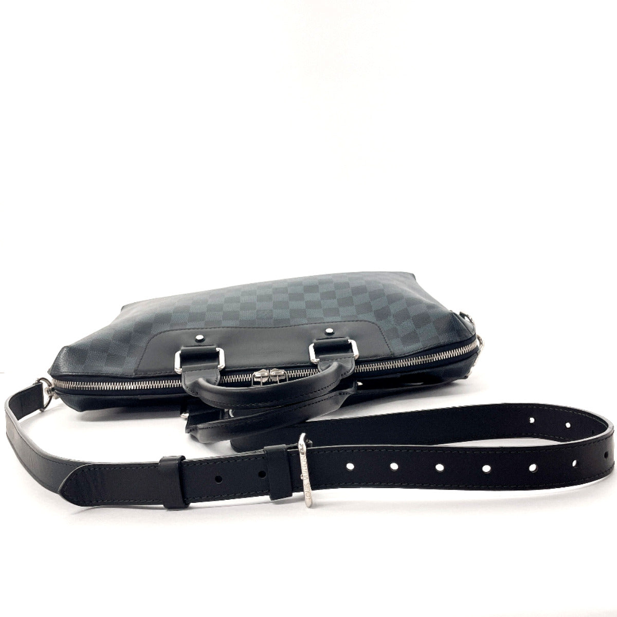 LOUIS VUITTON Business bag N42241 Damier Cobalt black 2WAY Porto Documents Jules mens Used