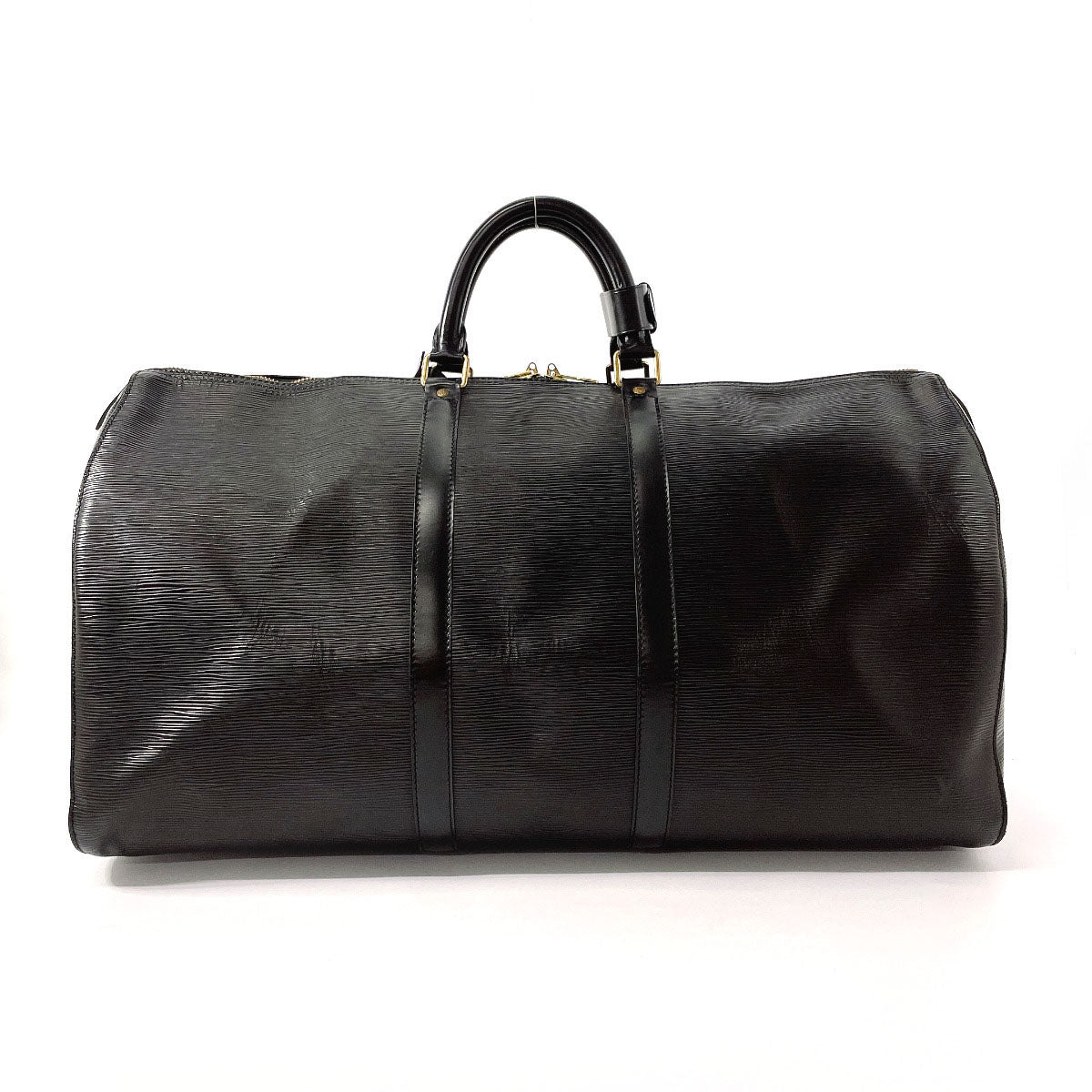 LOUIS VUITTON Boston Duffel bag M42952 Epi Leather black Keepall  55