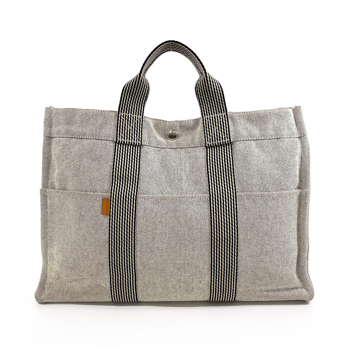HERMES Tote Bag Tower ash gray New Fool Toe MM