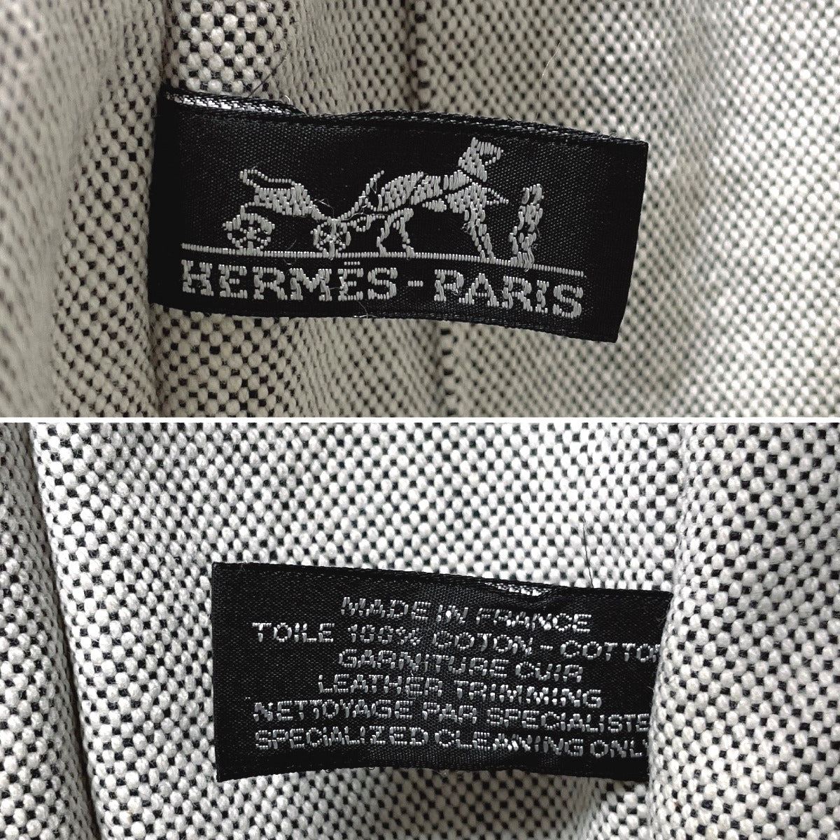 HERMES Tote Bag Tower ash gray New Fool Toe MM