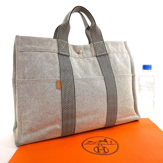 HERMES Tote Bag Tower ash gray New Fool Toe MM