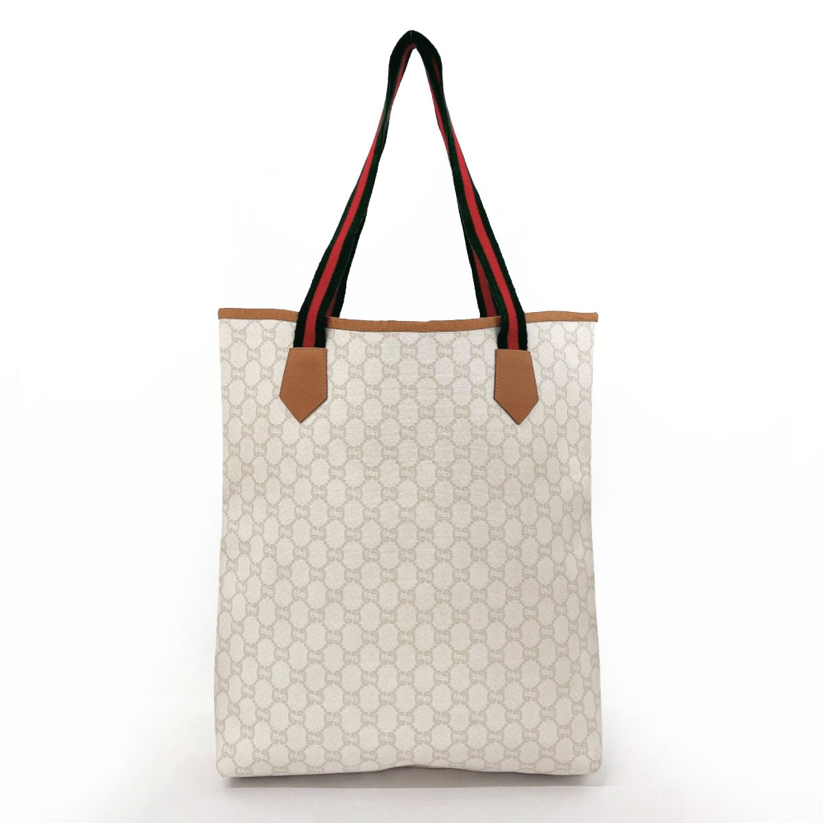 GUCCI Tote Bag GG plus white Sherry line Old Gucci