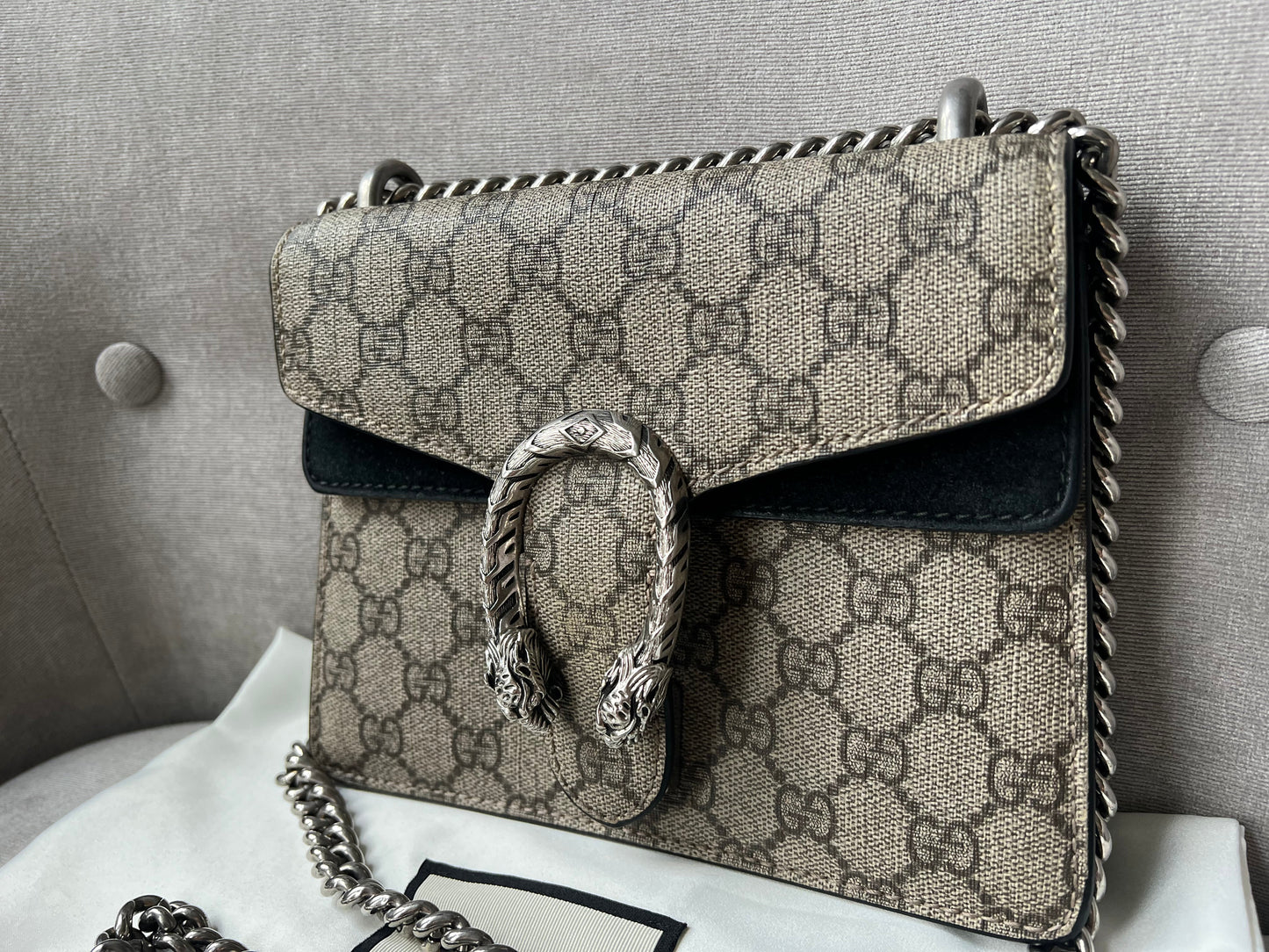 Gucci Dionysus GG Supreme Mini Shoulder Bag (RRP £1,700)