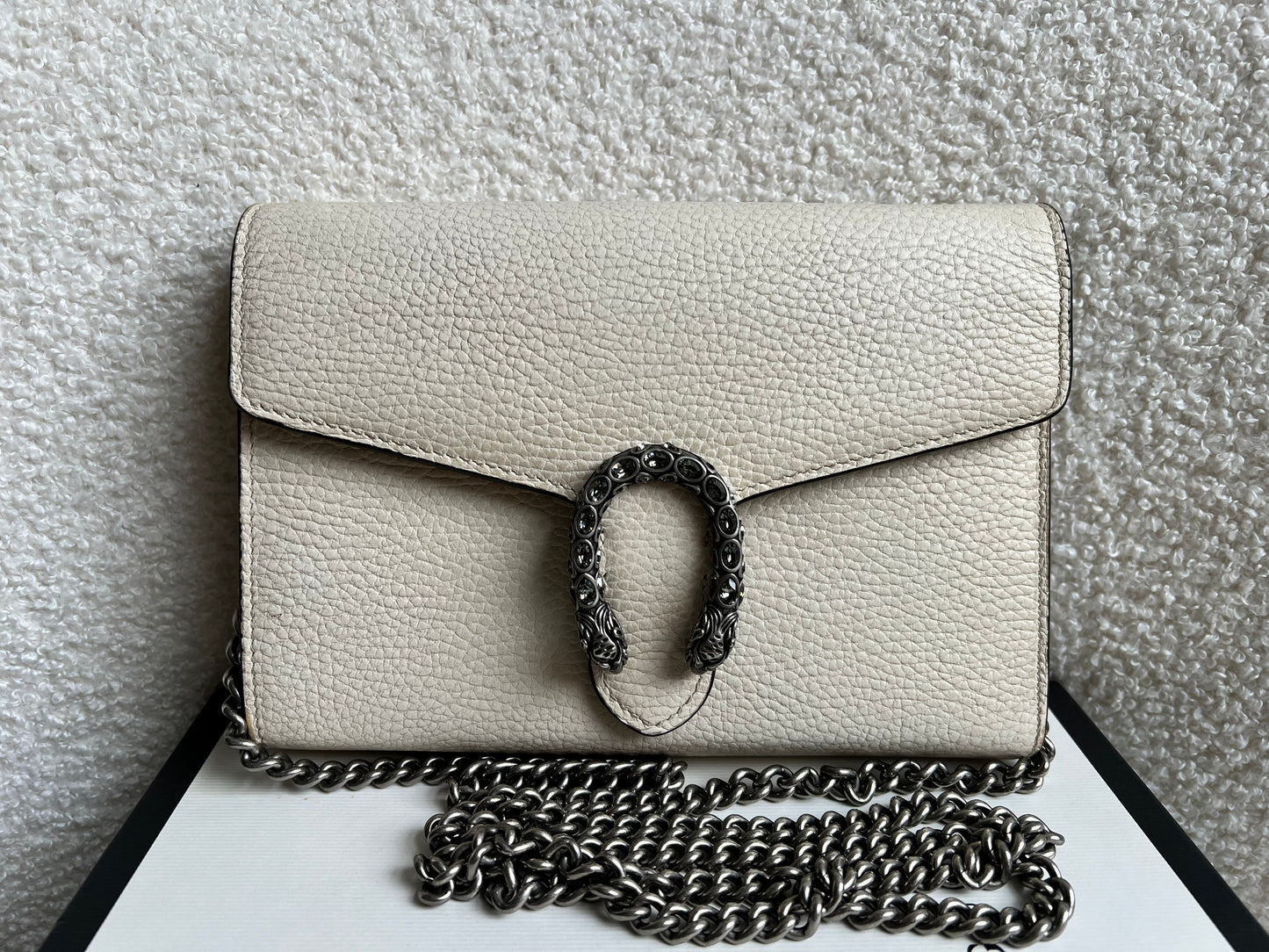 Gucci Dionysus White Mini Chain Bag (RRP £1340)