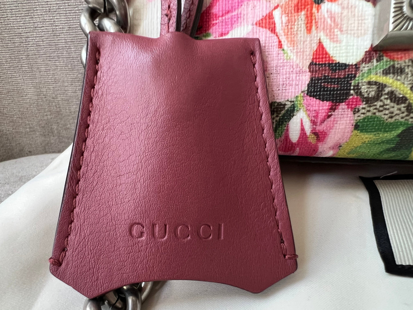 Gucci Small Padlock Blooms GG Supreme Bag
