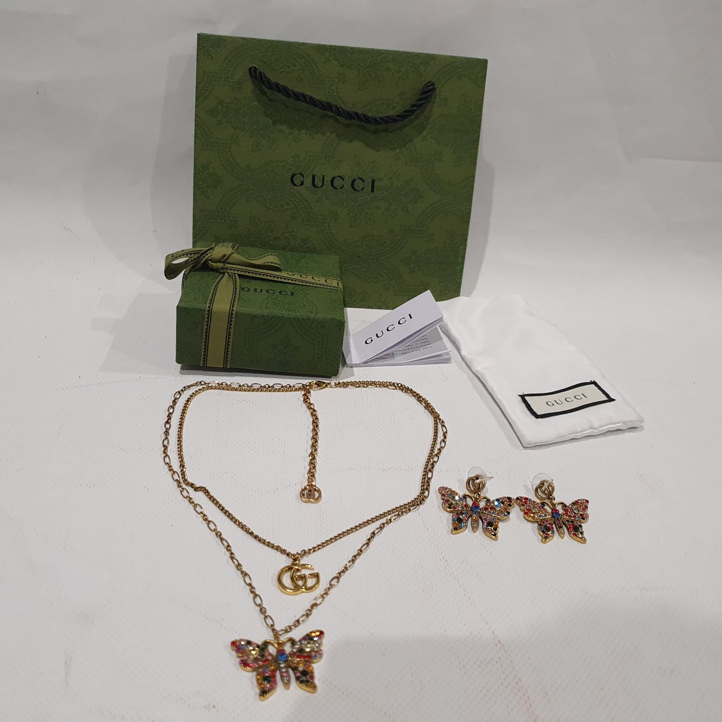 Gucci Necklace and Earrings