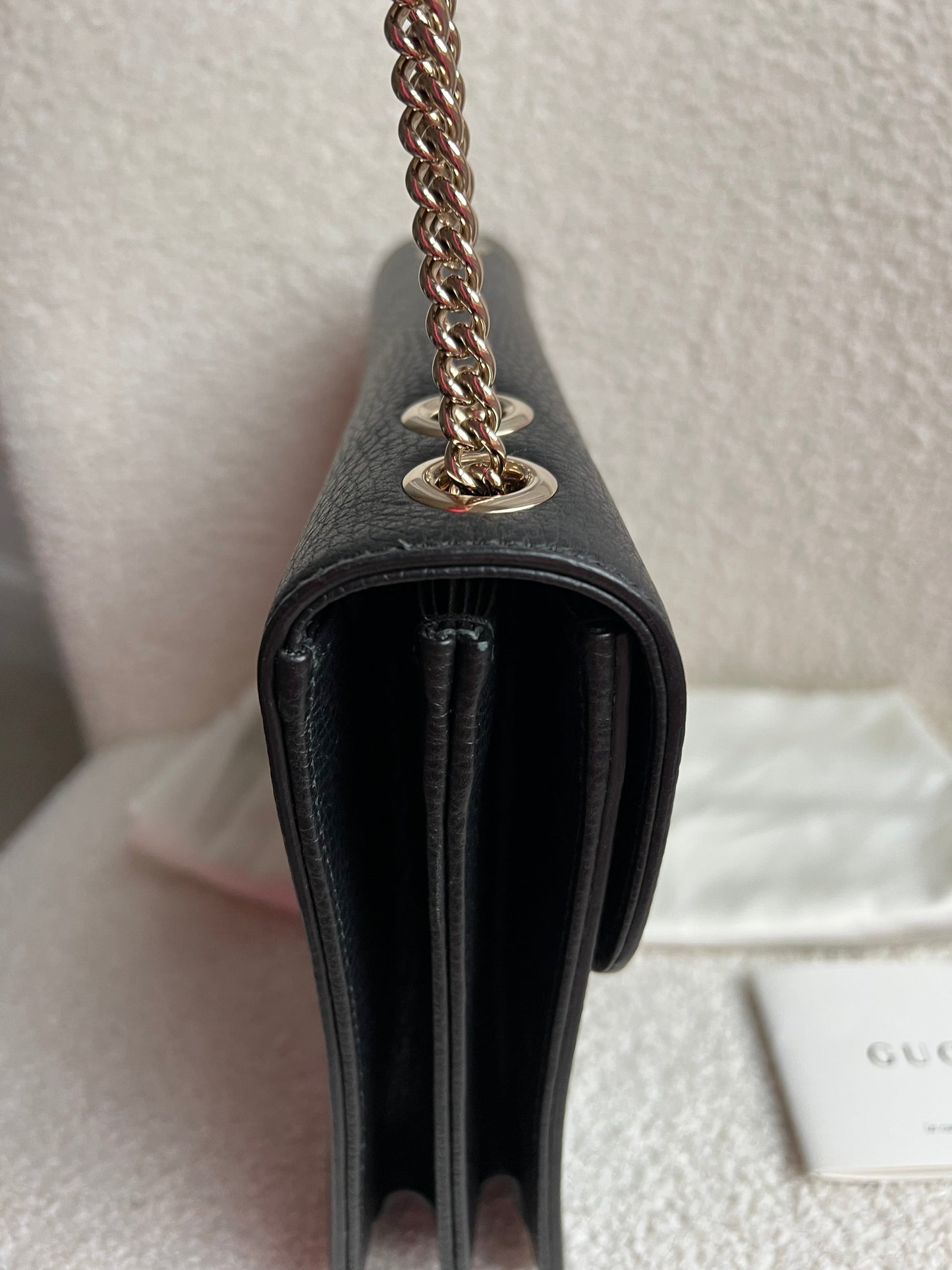 Gucci Interlocking GG Black Medium Shoulder Bag