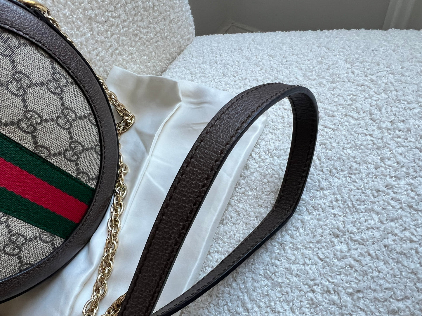 Gucci GG Ophidia Mini GG Round Shoulder Bag (RRP £1,270)