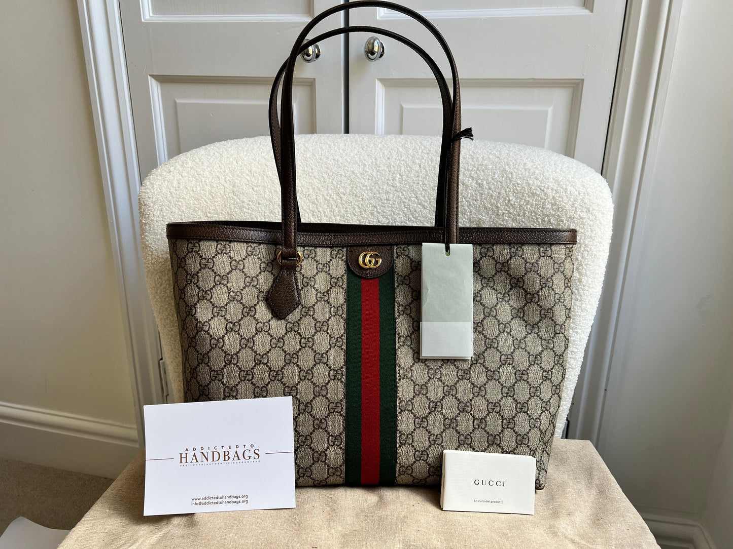 Gucci Ophidia GG Supreme Medium Tote (RRP £1440)