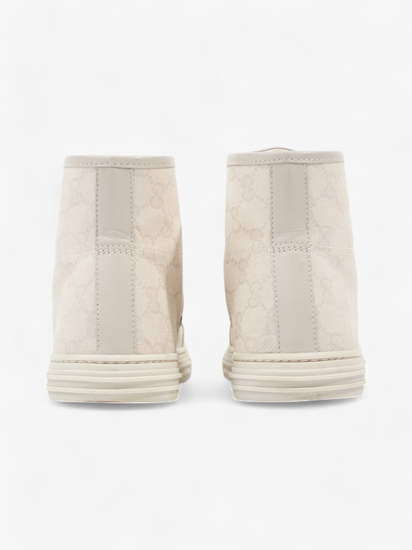 Gucci GG High-Top Sneakers Beige  Canvas EU 38.5 UK 5.5