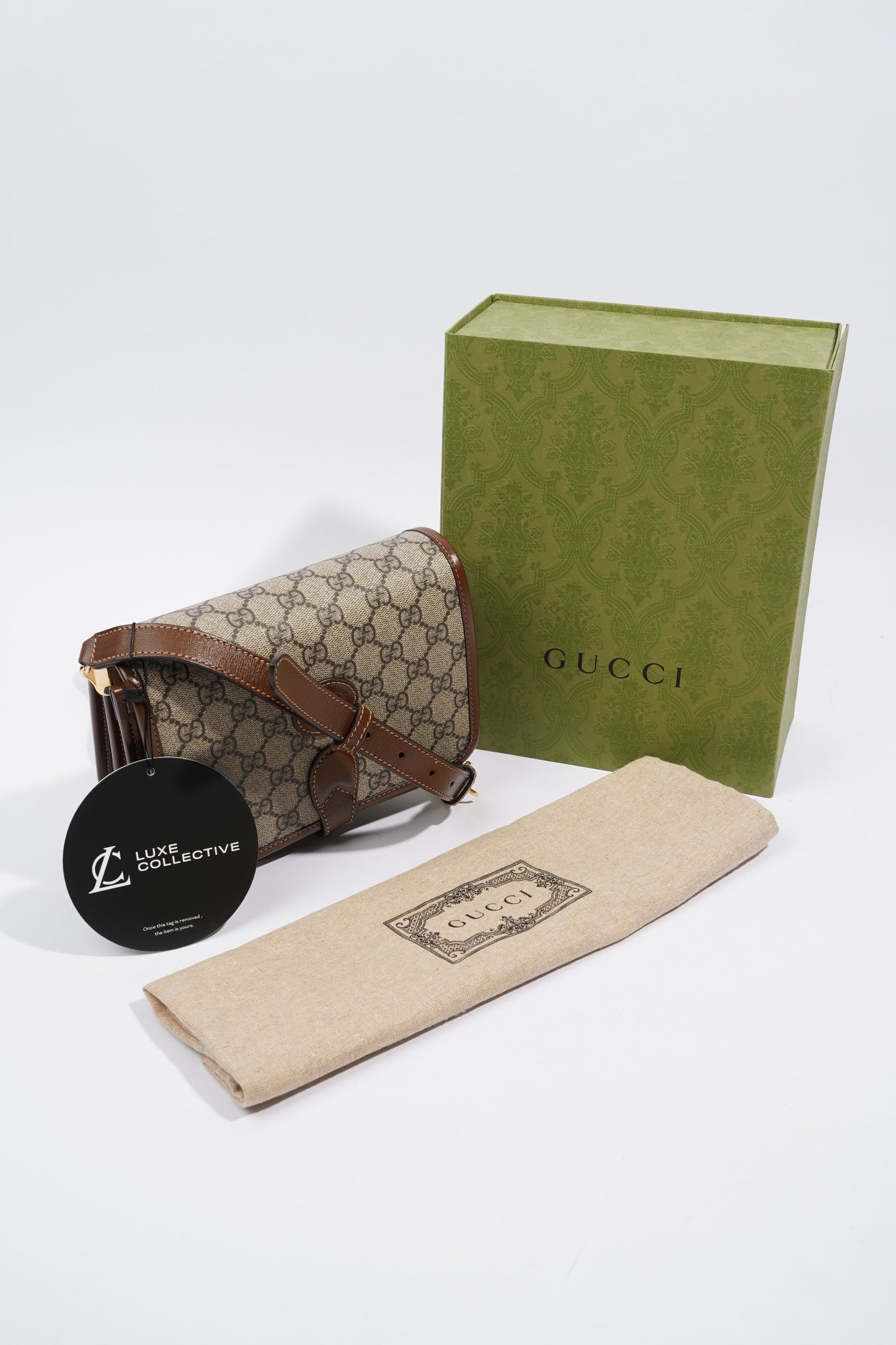 Gucci Mini Interlocking G GG Supreme Coated Canvas
