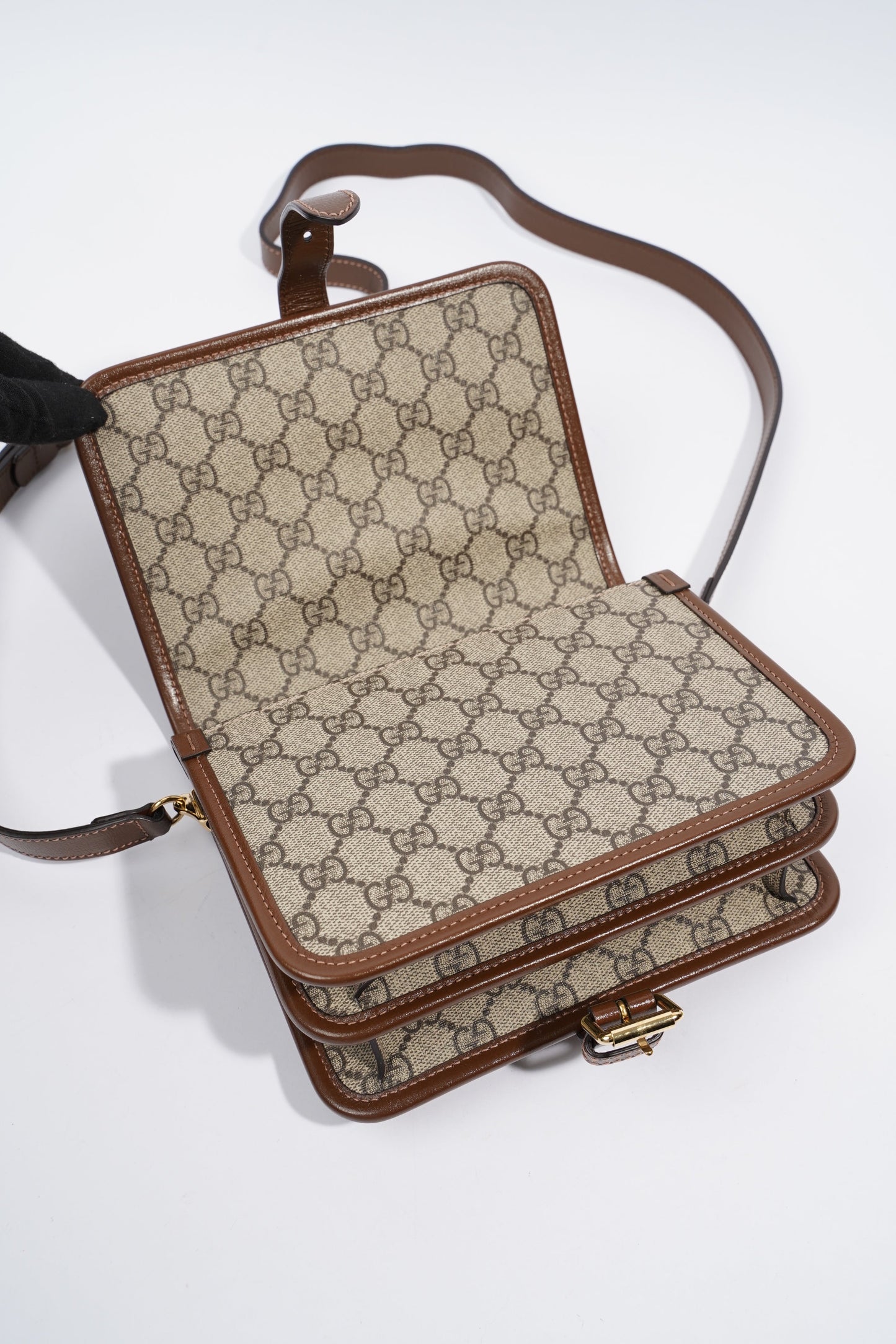 Gucci Mini Interlocking G GG Supreme Coated Canvas