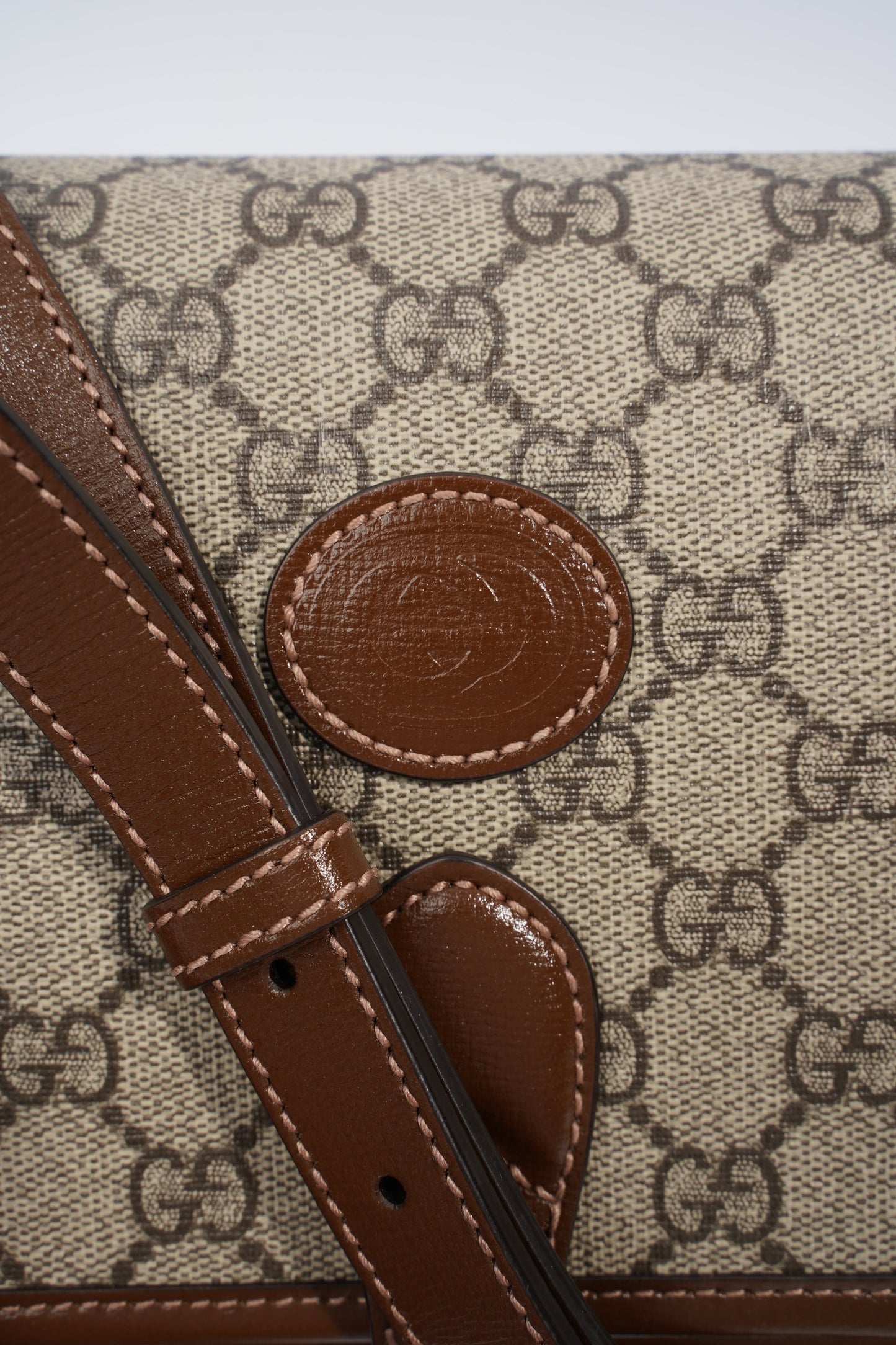Gucci Mini Interlocking G GG Supreme Coated Canvas