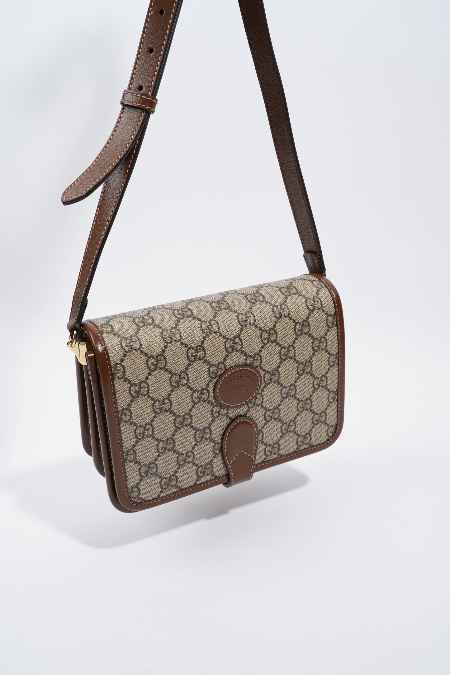 Gucci Mini Interlocking G GG Supreme Coated Canvas