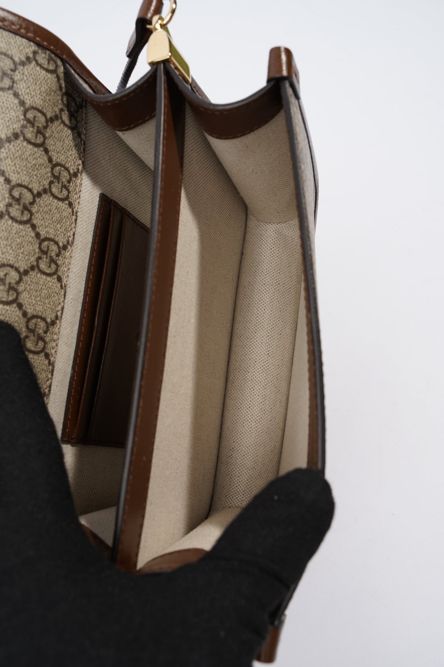 Gucci Mini Interlocking G GG Supreme Coated Canvas