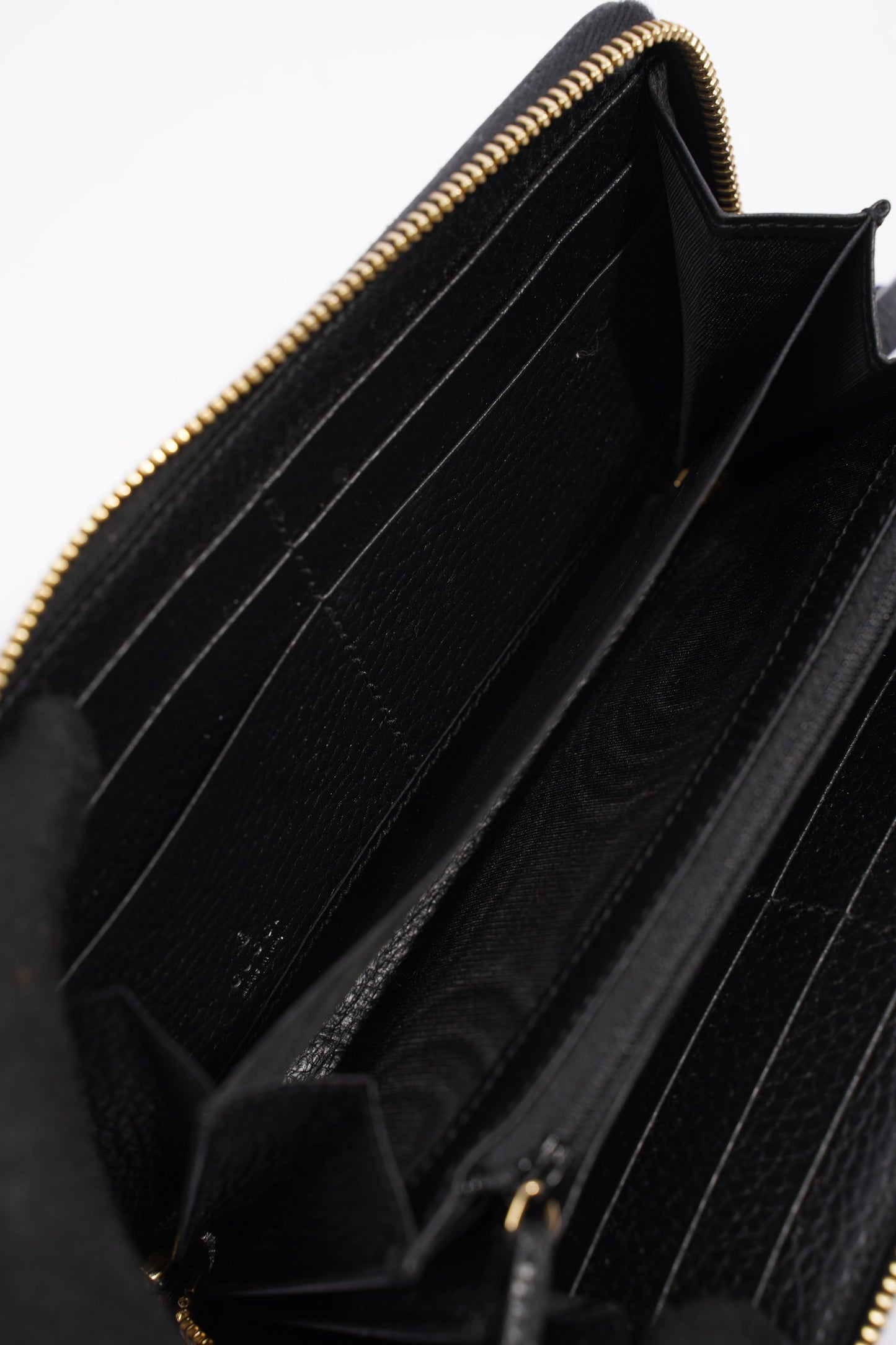 Gucci Zip Around Wallet Black Leather