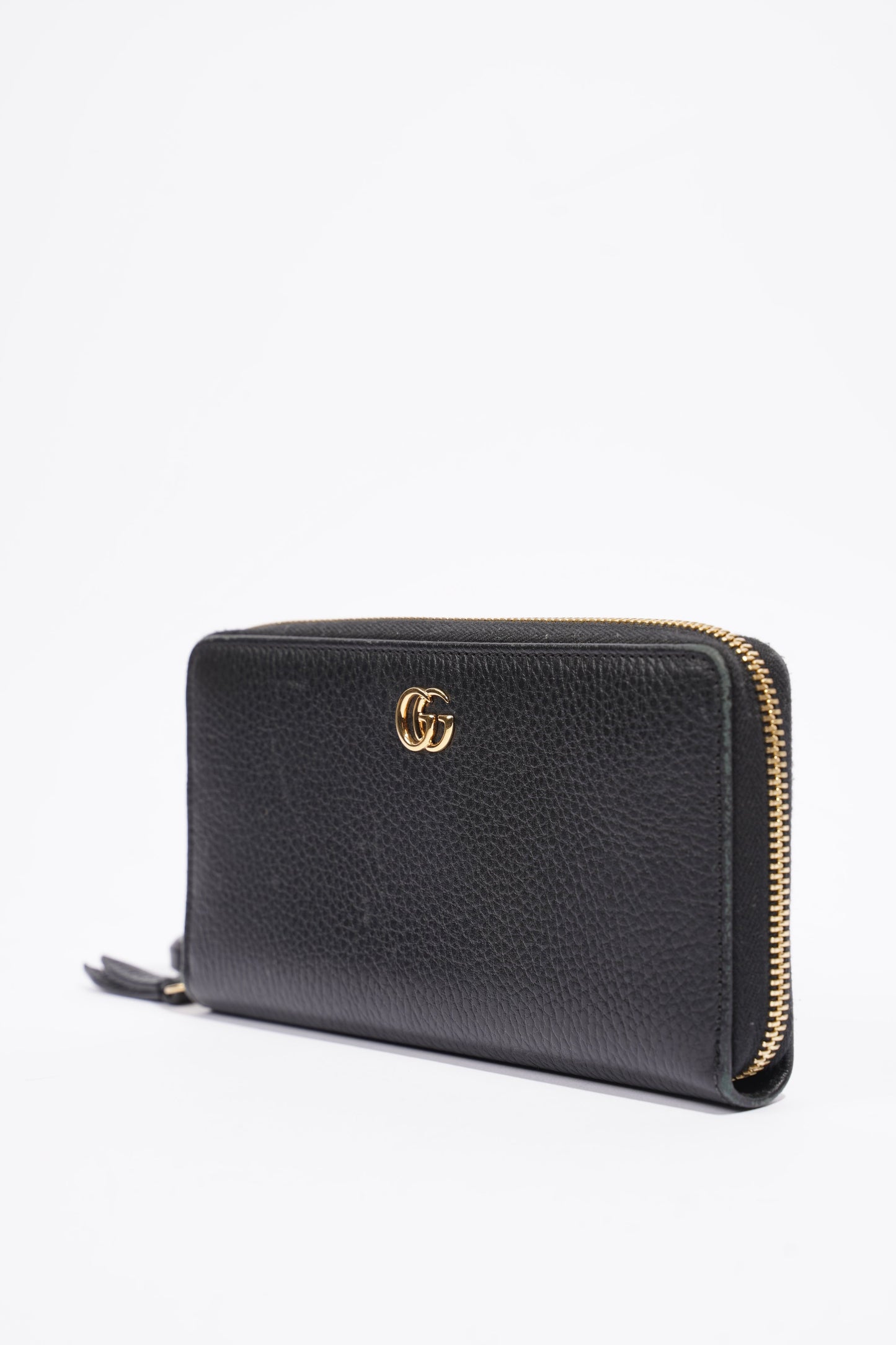 Gucci Zip Around Wallet Black Leather