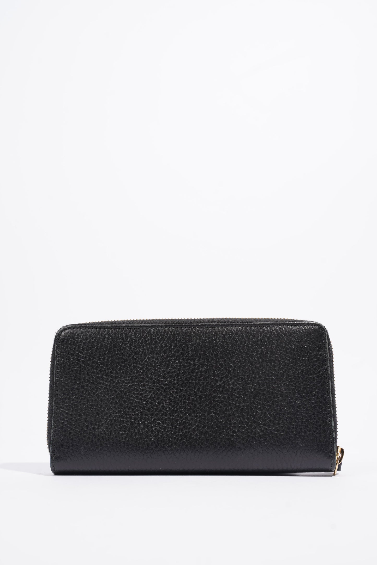 Gucci Zip Around Wallet Black Leather