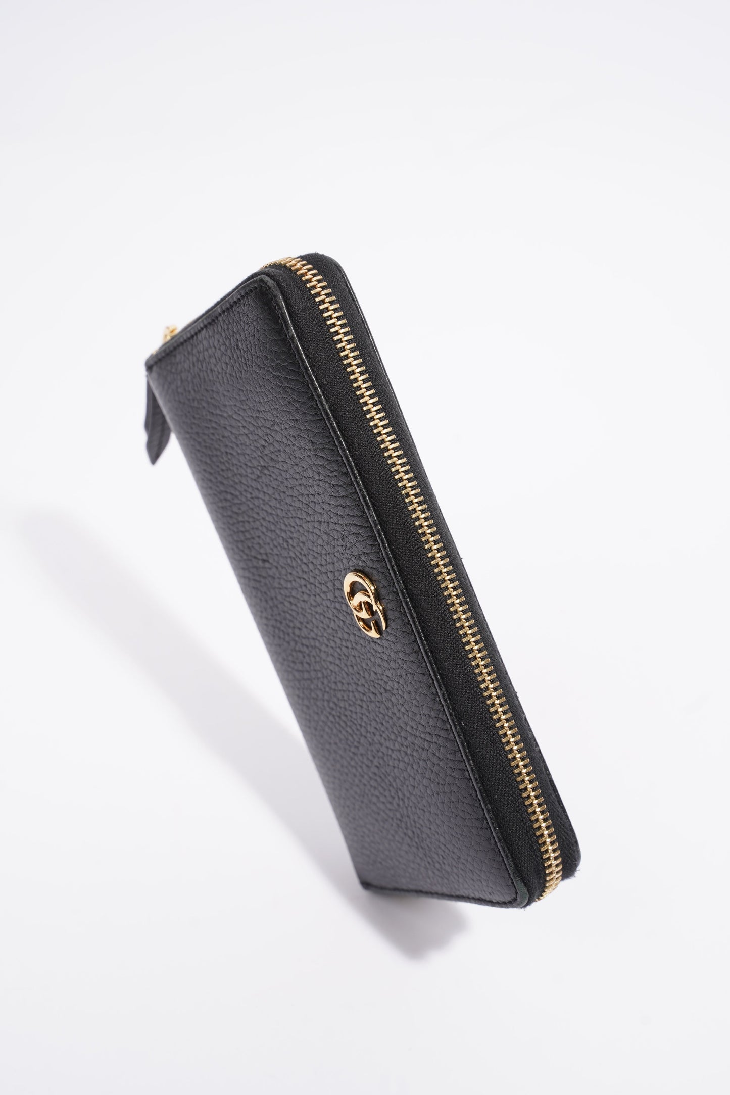 Gucci Zip Around Wallet Black Leather