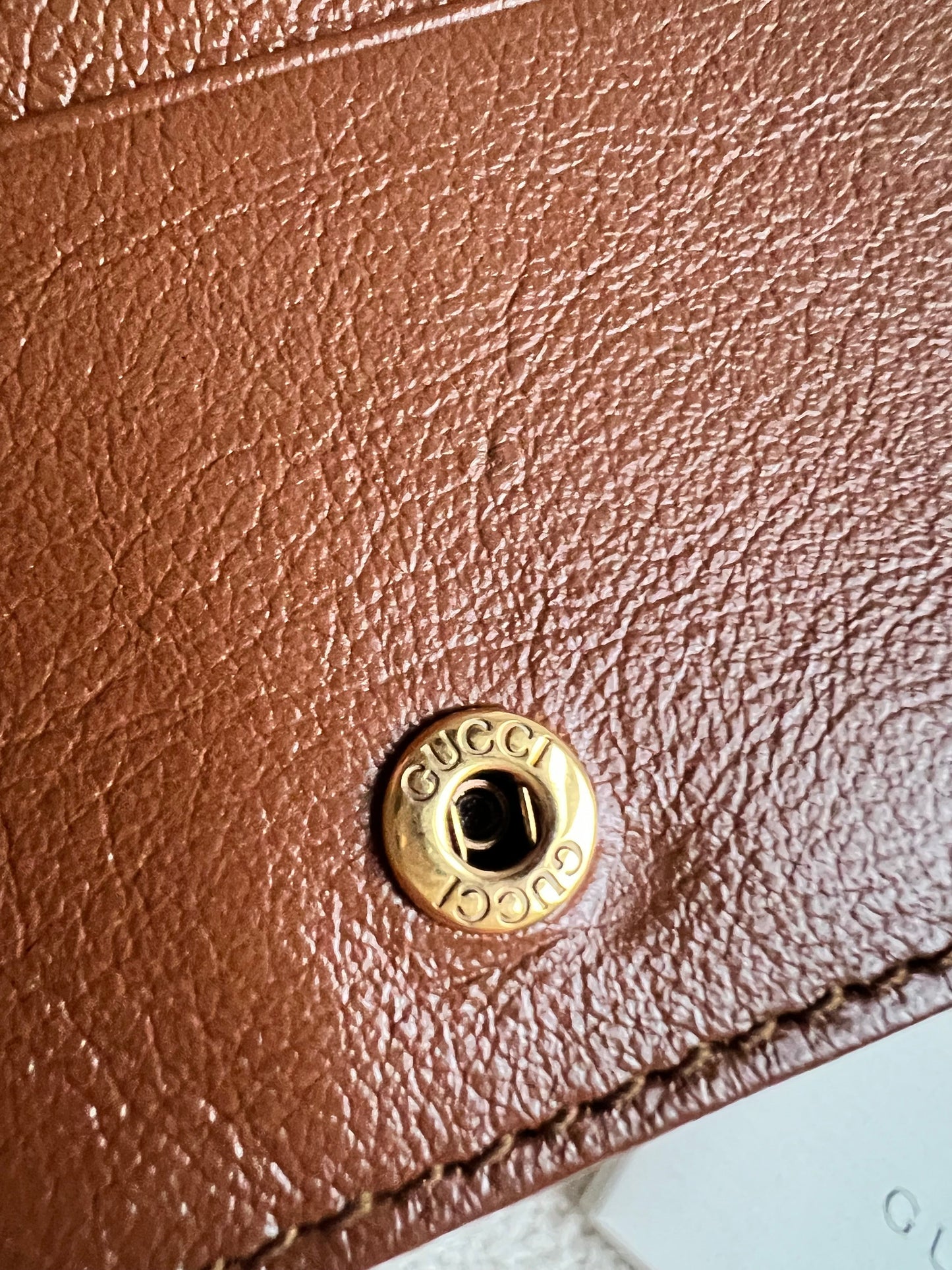 Gucci GG Brown Marmont Matelassé Card Case Wallet (RRP £380)