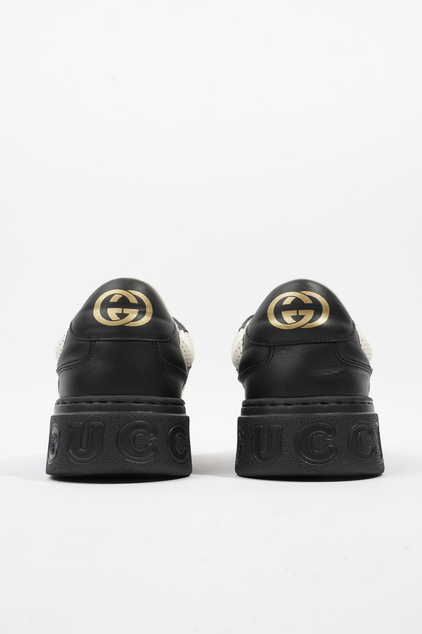 Gucci GG Sneaker White / Black Leather EU 44 UK 10