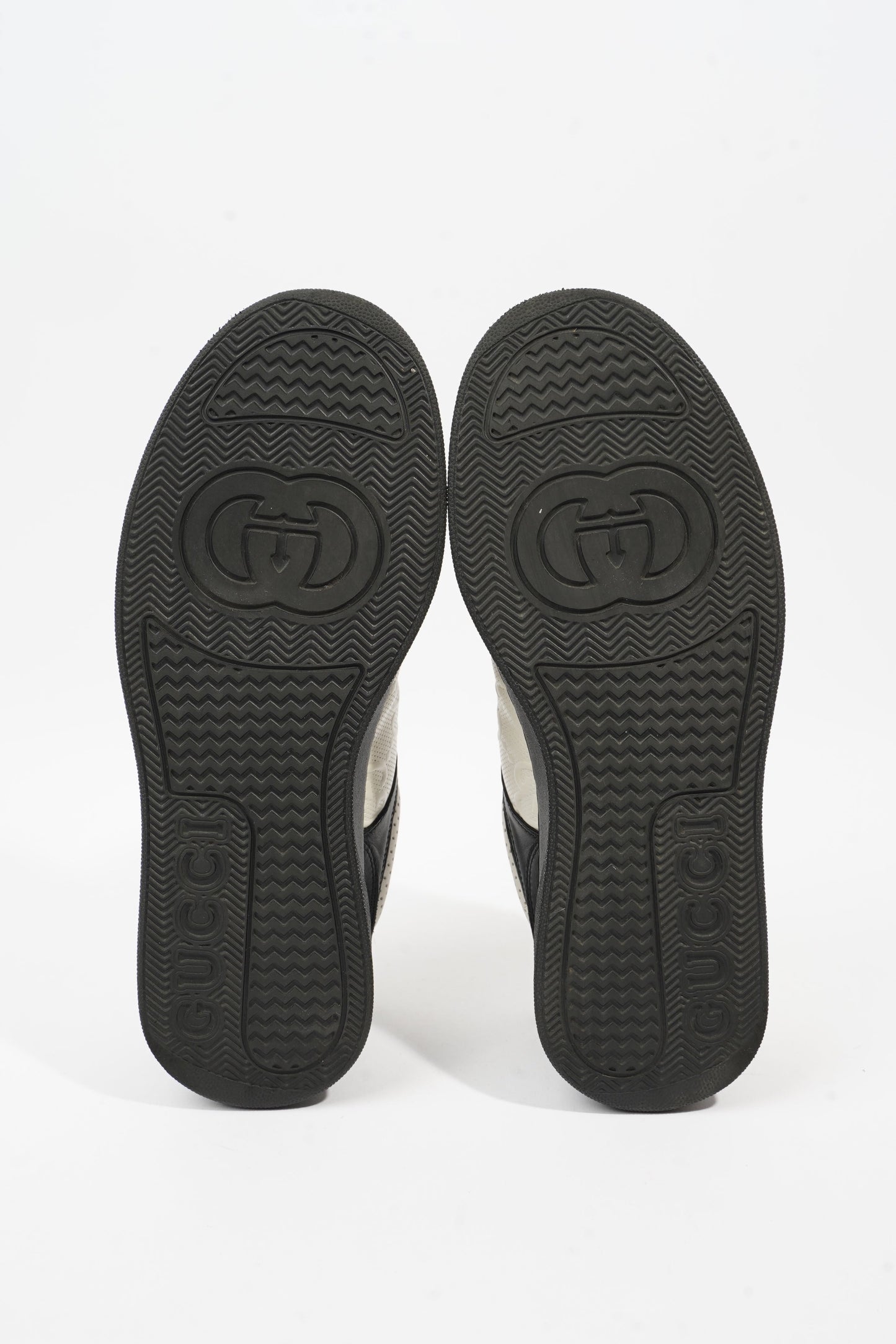 Gucci GG Sneaker White / Black Leather EU 44 UK 10