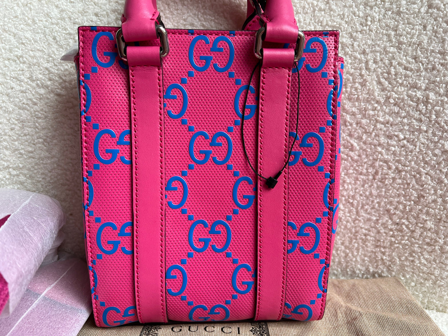 Gucci Pink Mini GG Tote Bag