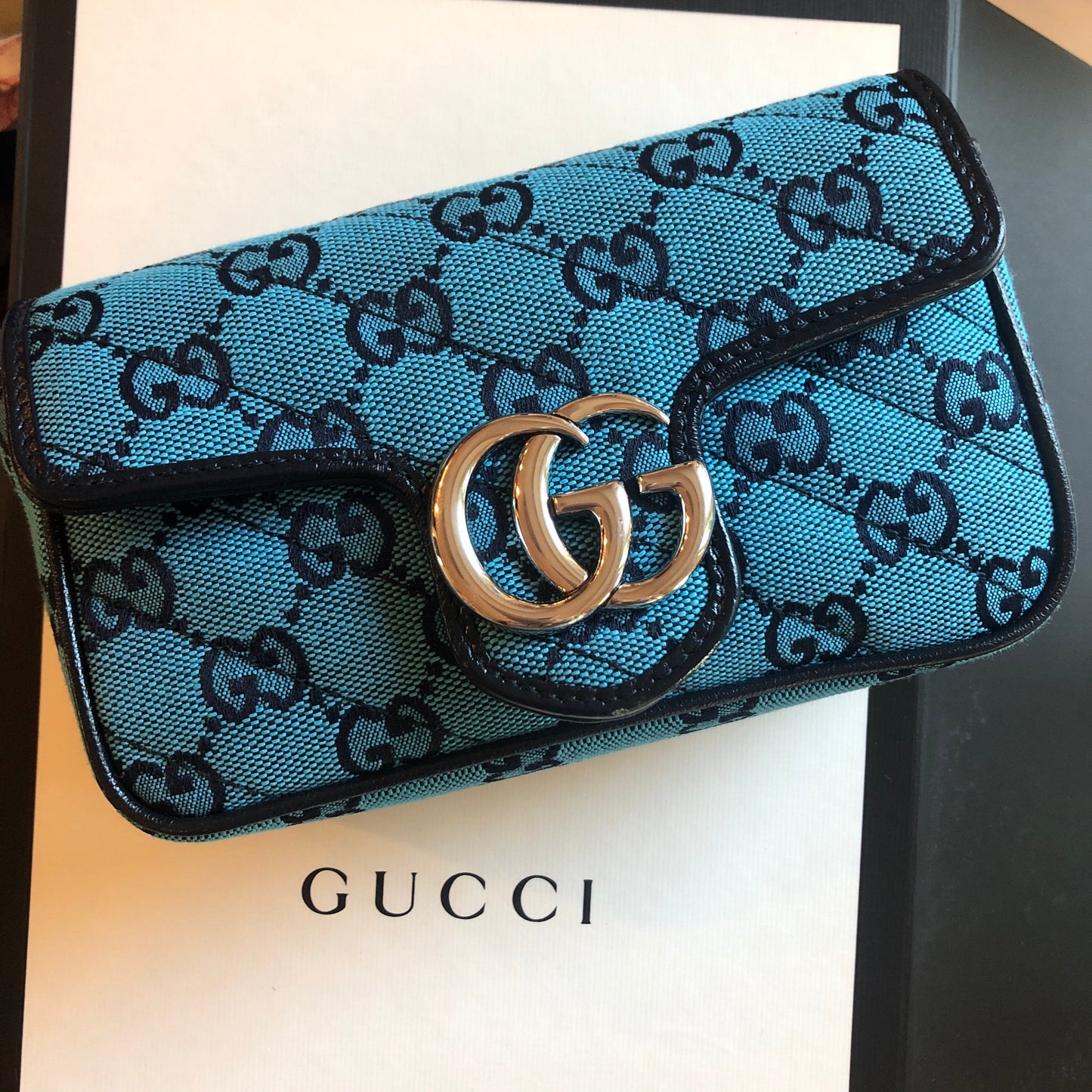 Gucci GG Marmont Mini Bag in Blue