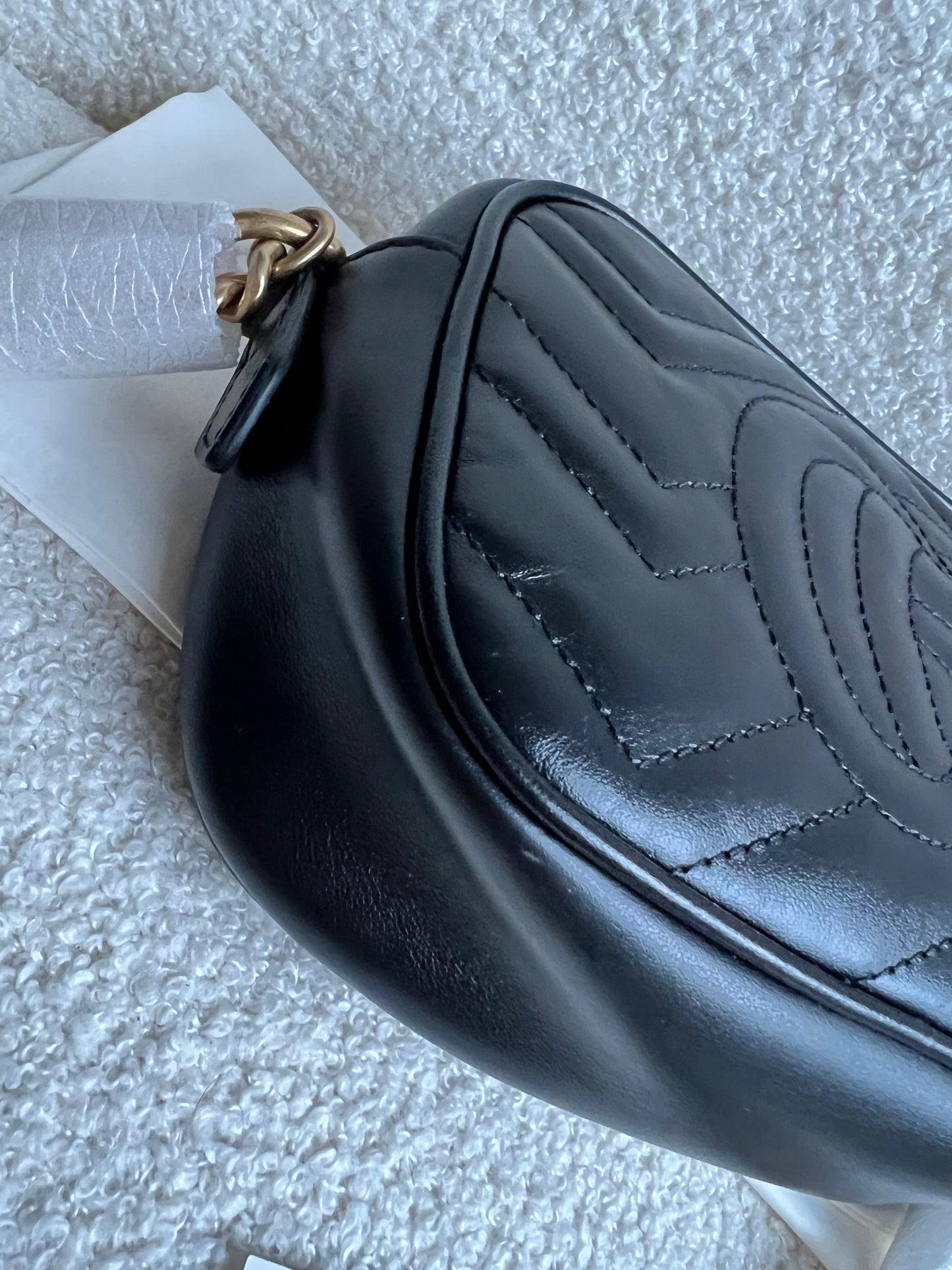 Gucci GG Black Marmont Mini Shoulder Bag (RRP £1,360)