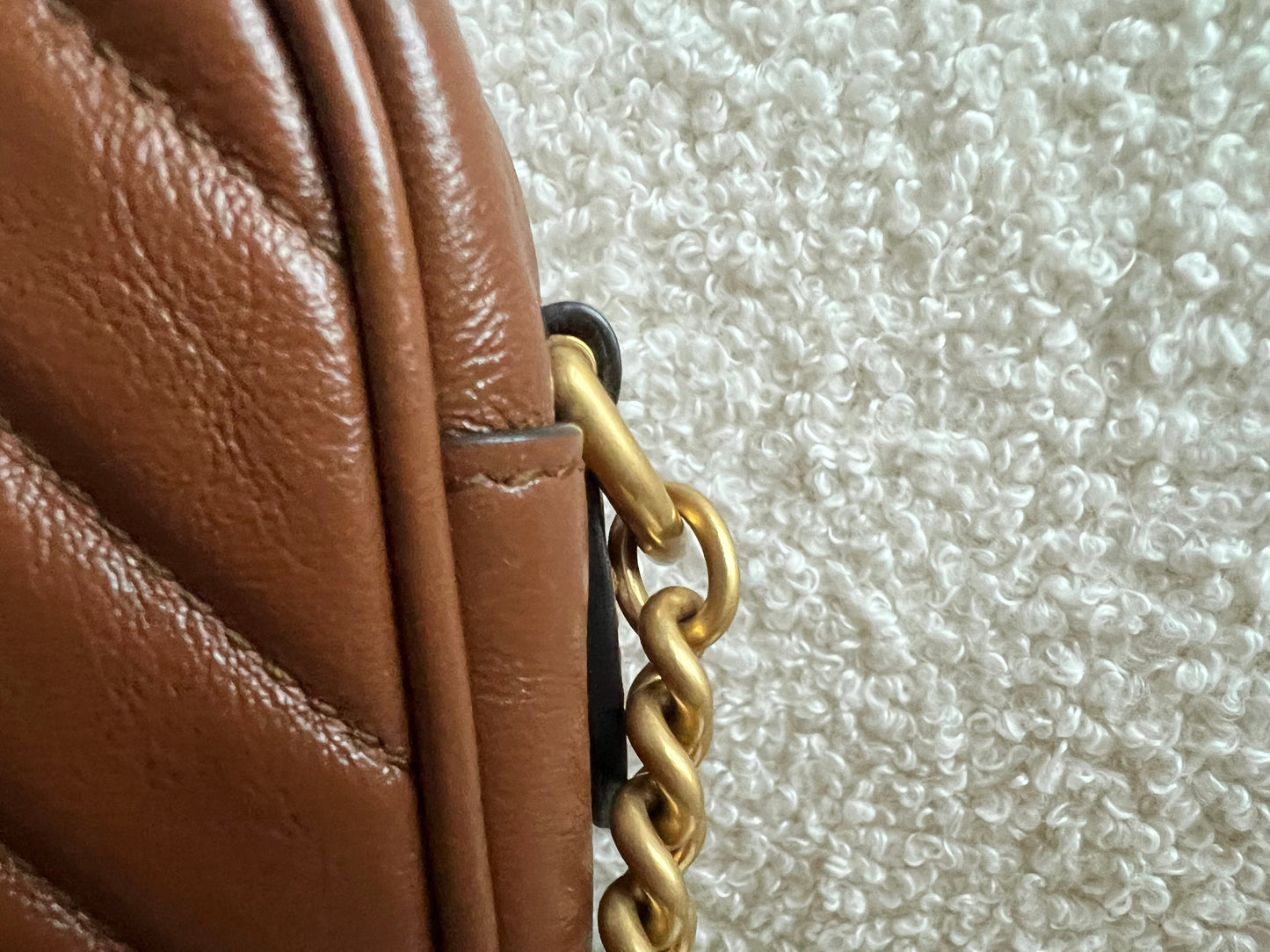 Gucci GG Brown Marmont Mini Shoulder Bag (RRP £1,360)