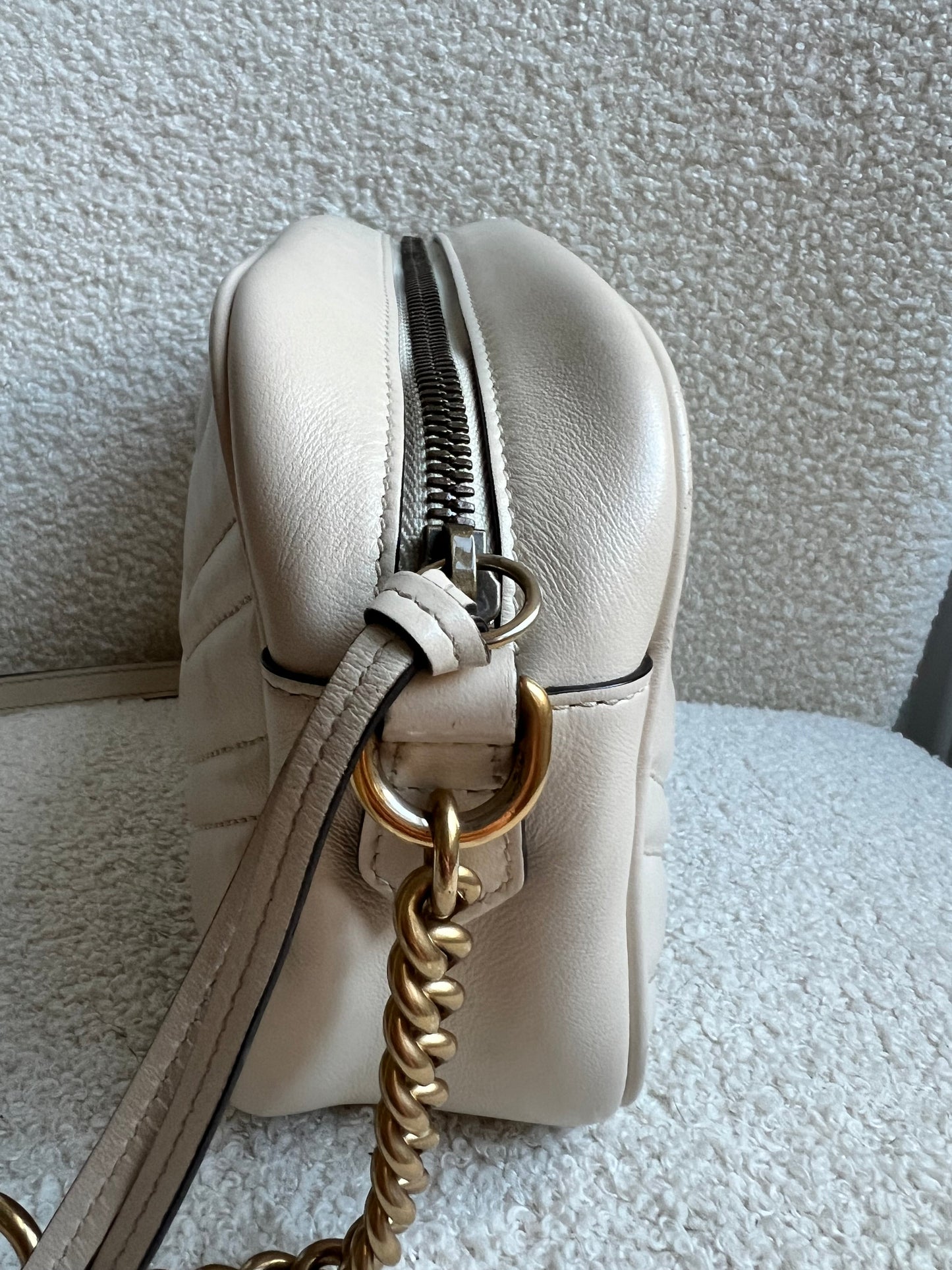Gucci GG White Marmont Small Shoulder Bag (RRP £1440)