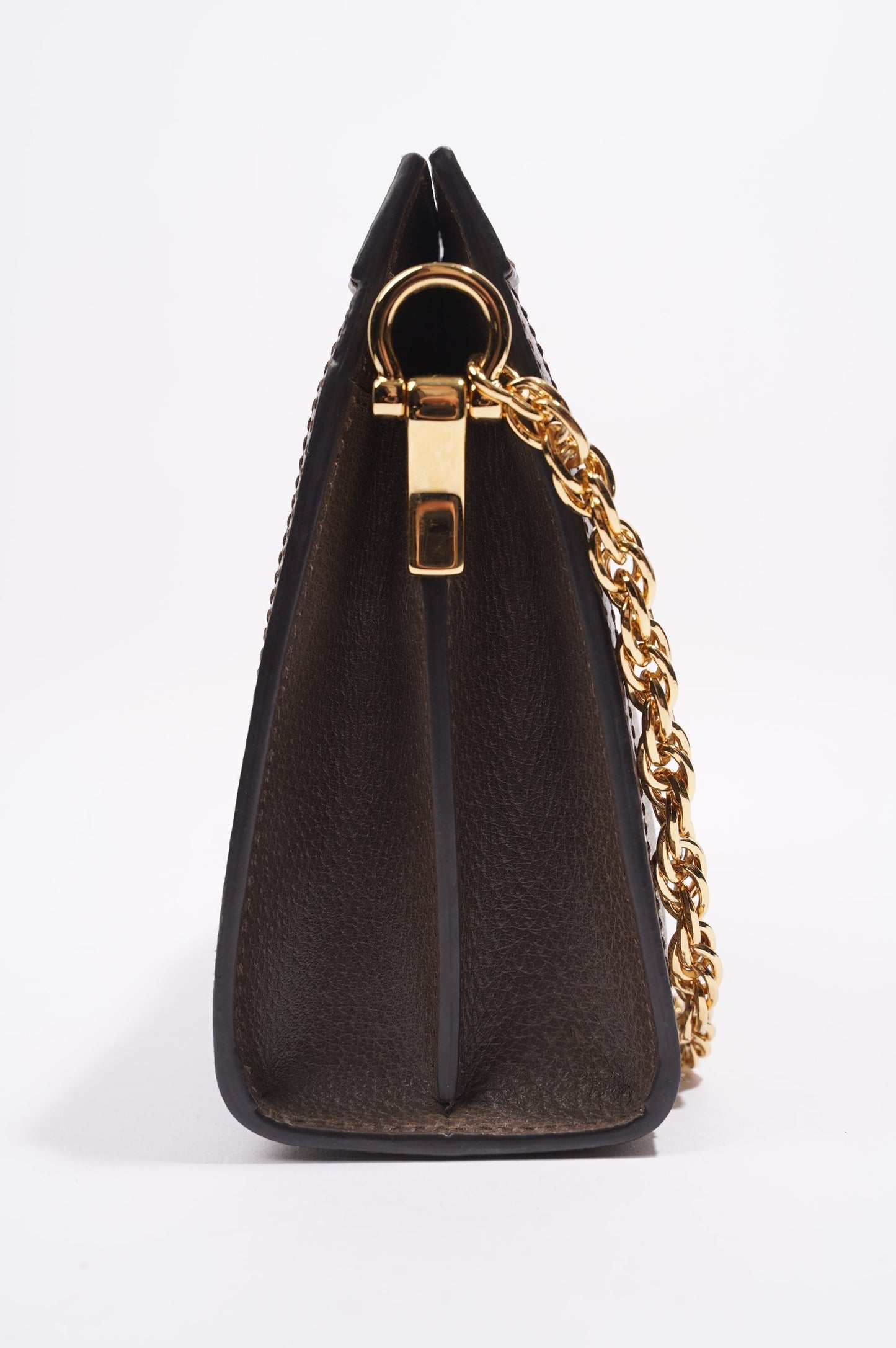 Gucci Ophidia GG Chain Shoulder Bag Supreme / Green / Red Coated Canvas Small