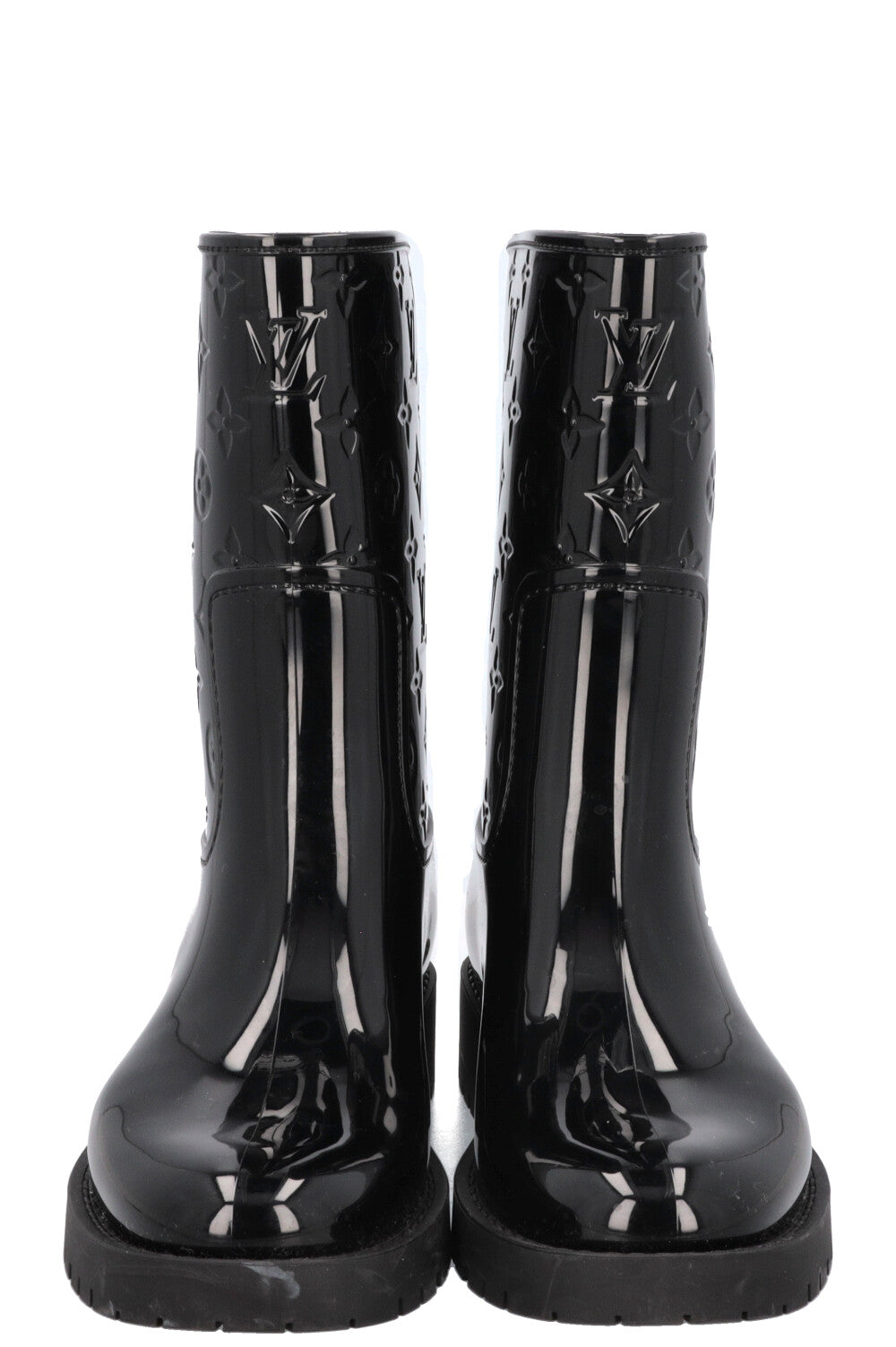LOUIS VUITTON Drops Boots Rubber Black MNG