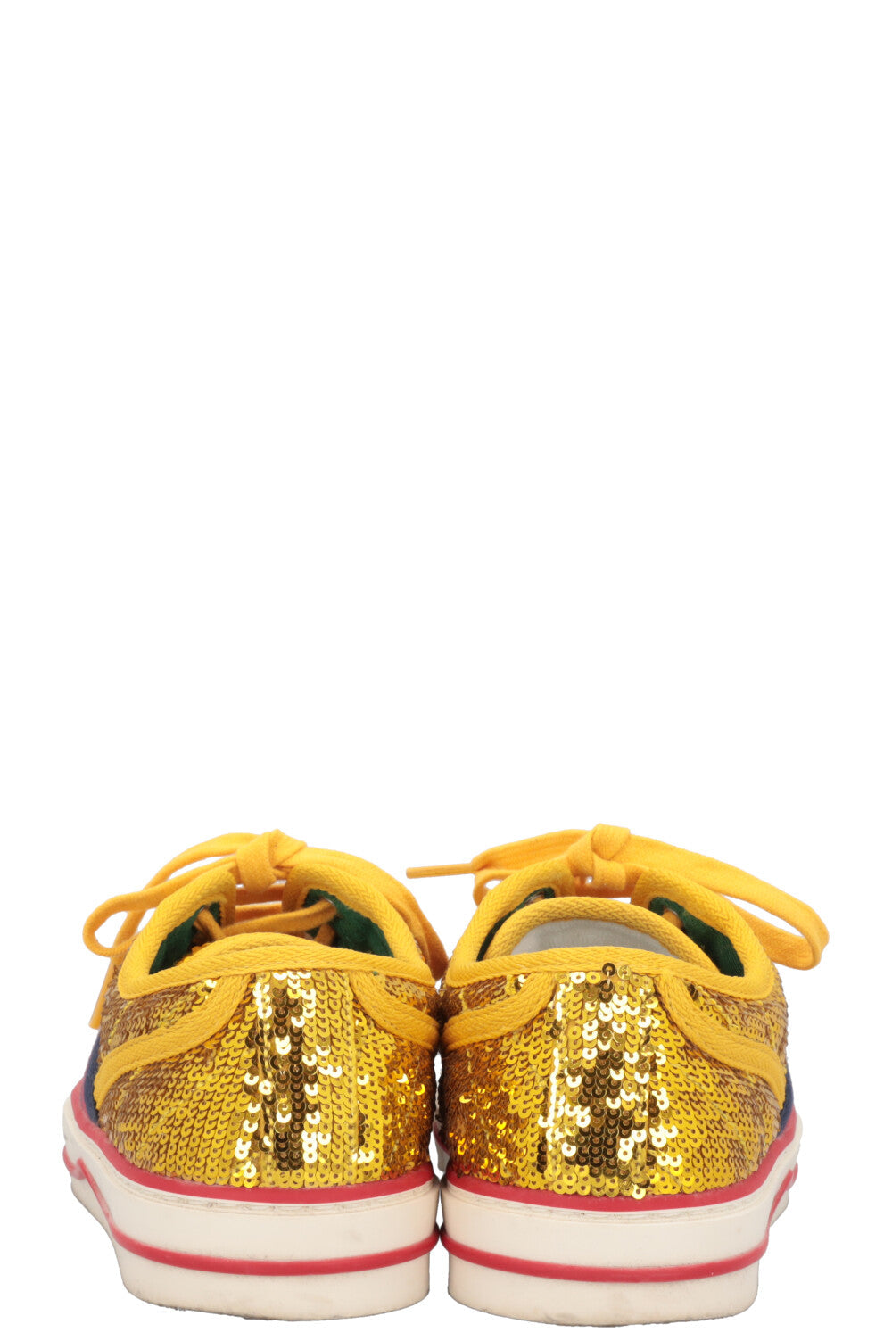 GUCCI Tennis 1977 Sneakers Sequin Gold
