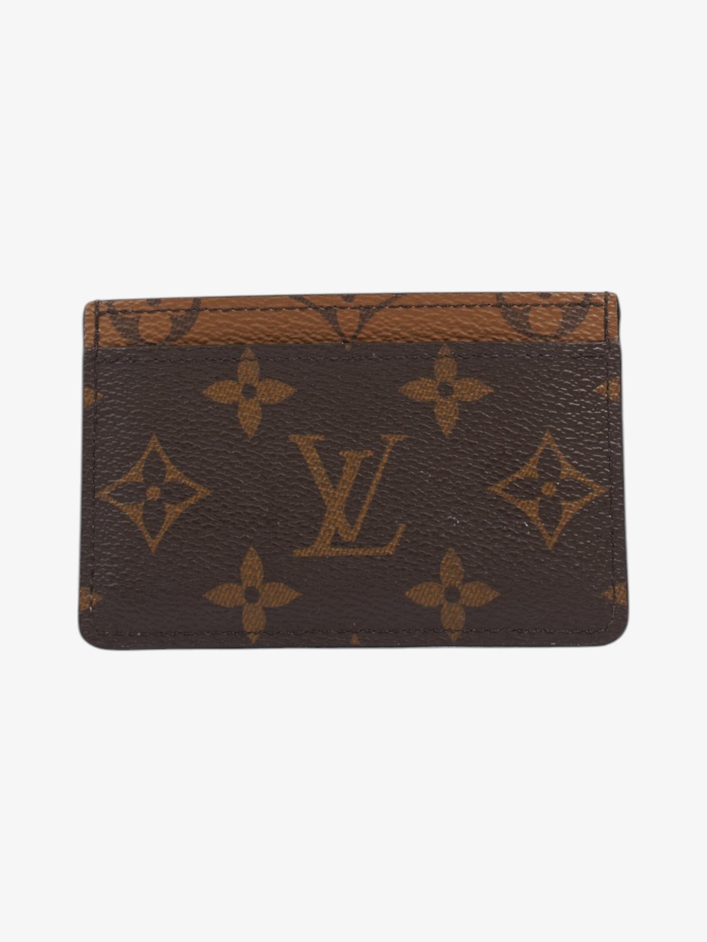 Louis Vuitton Card holder Brown / Monogram Coated Canvas